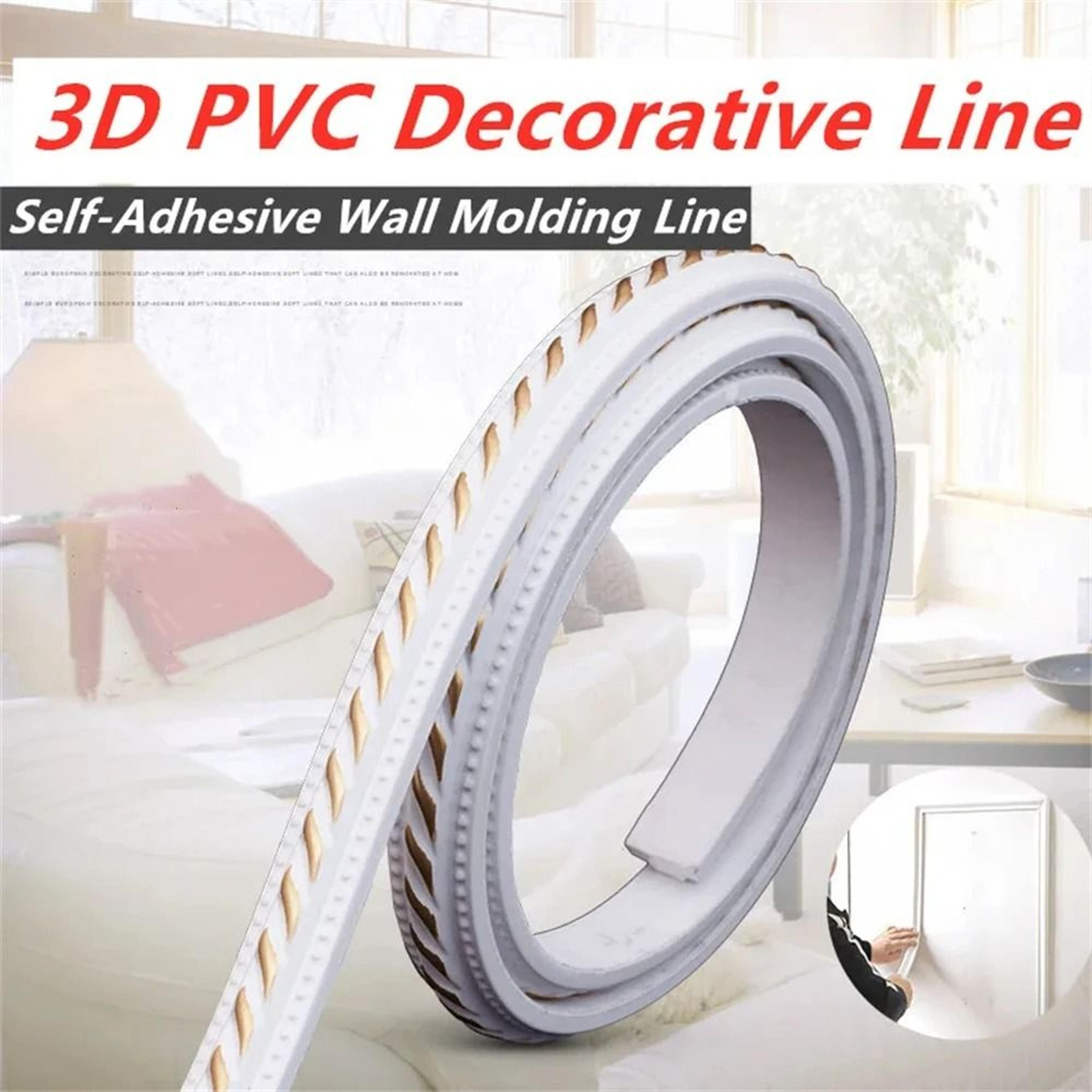faux embossed surface roll waterproof self adhesive trim strip skirting border