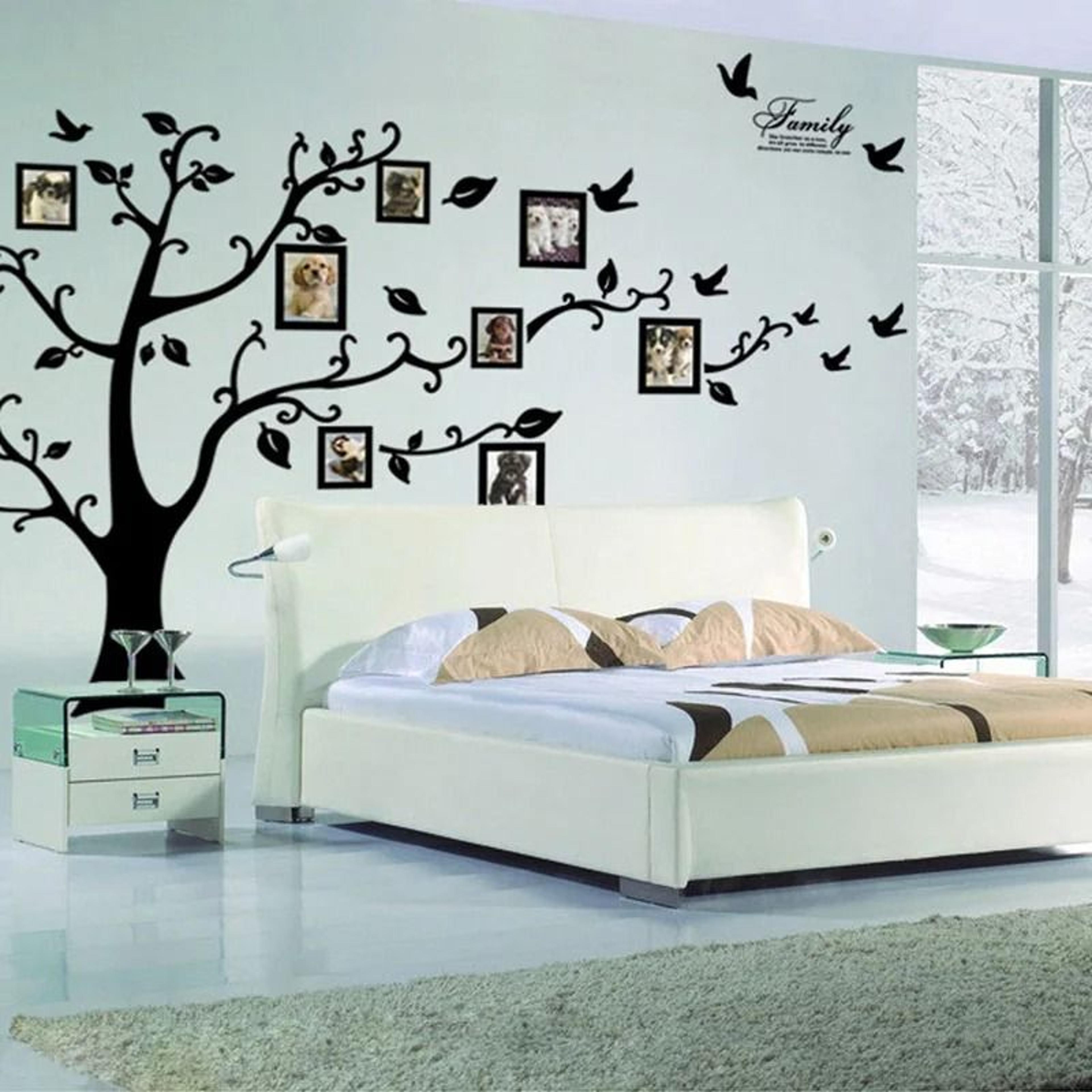 large family photo tree pvc wall decal