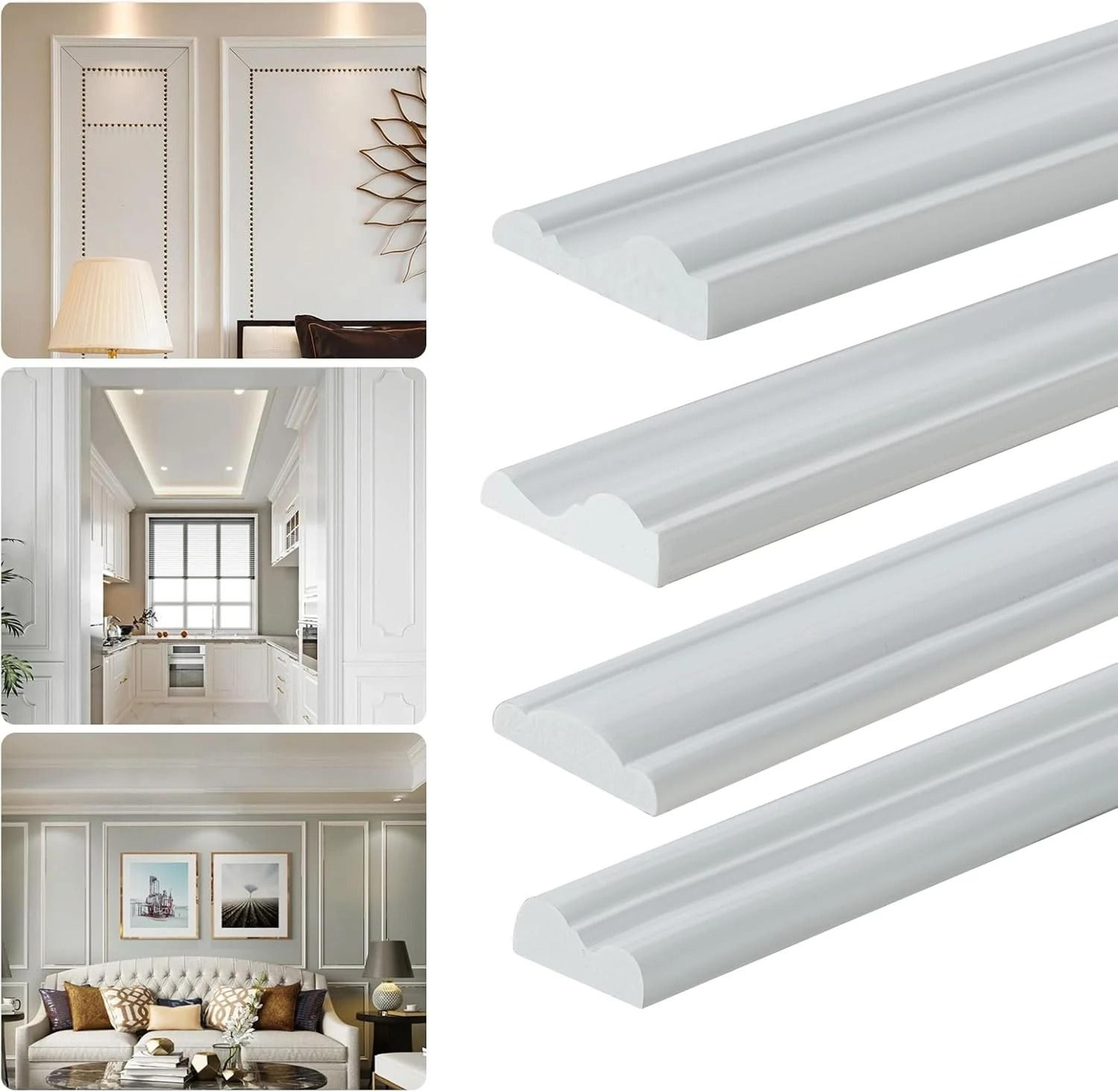 flexible peel and stick wall molding chair rail trim strip