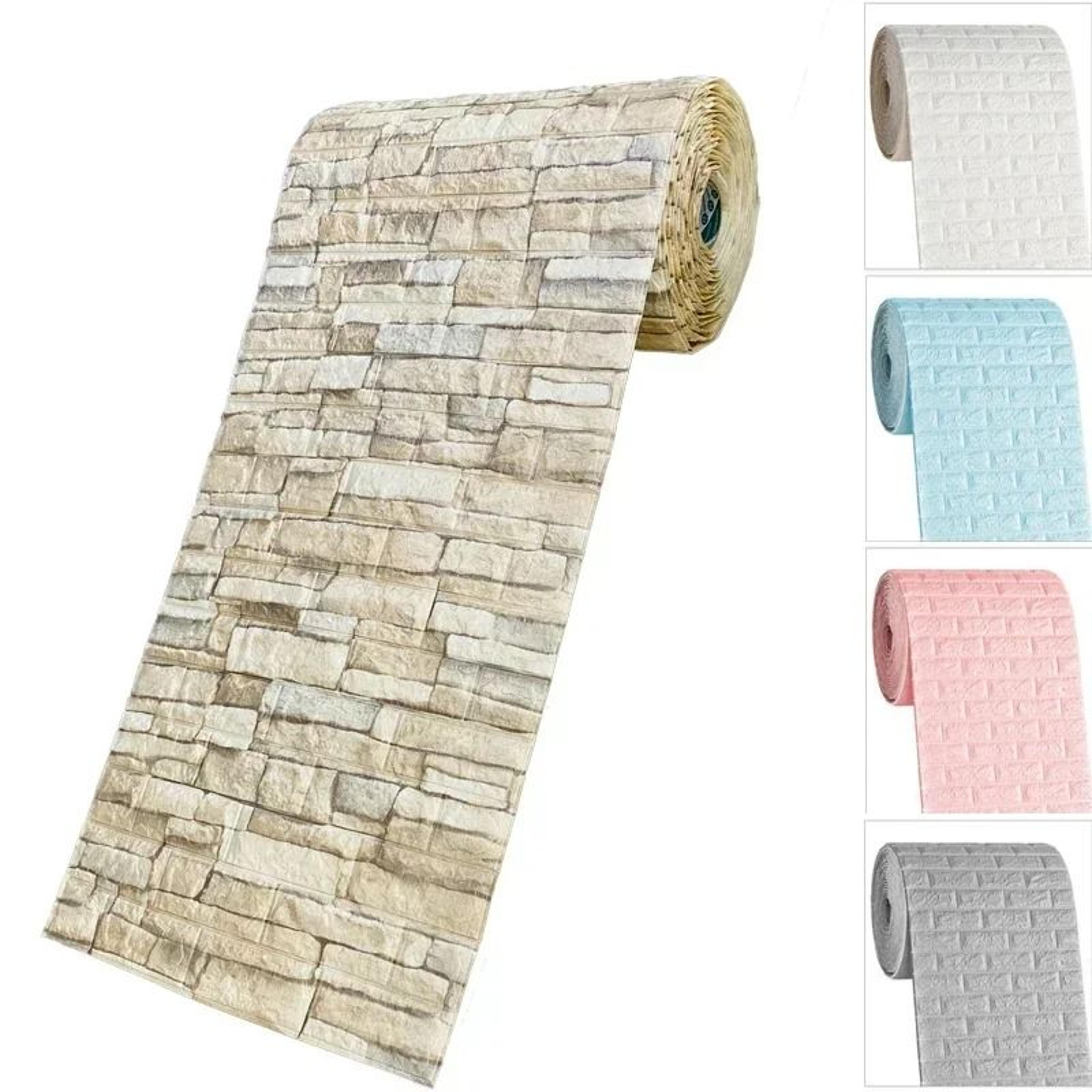 3d faux brick waterproof self adhesive wallpaper roll