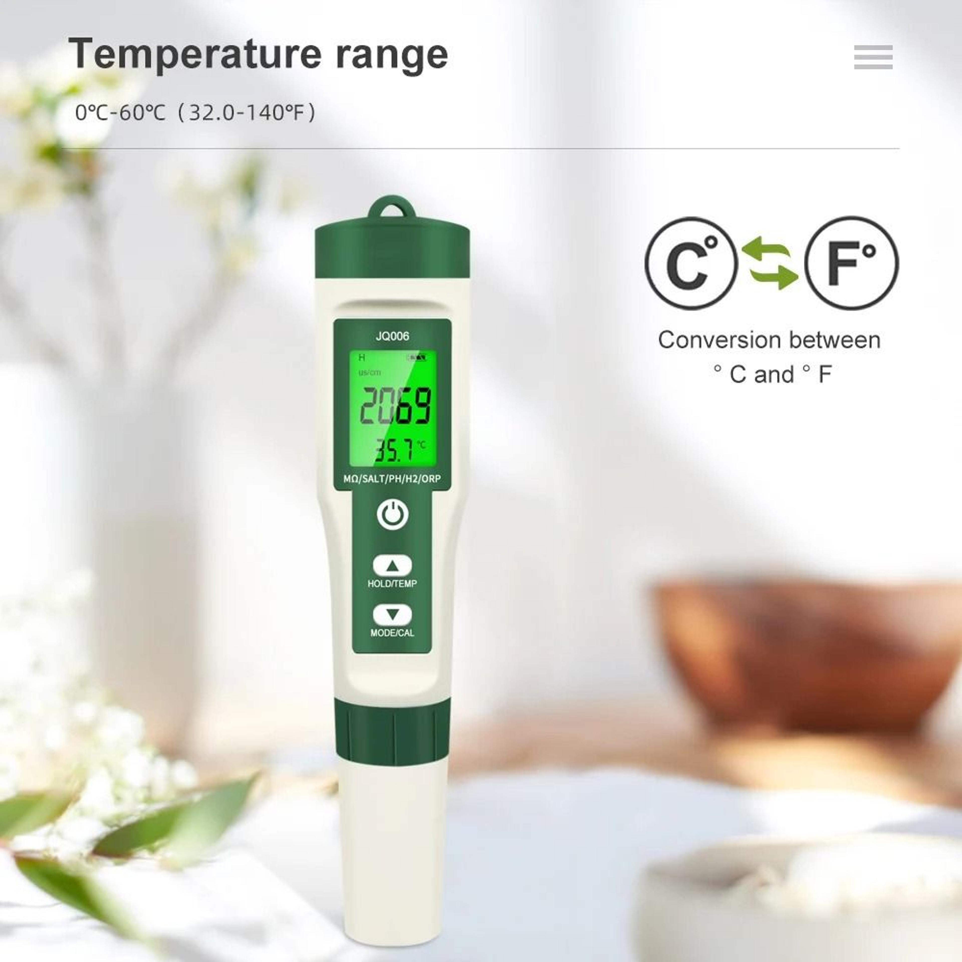 10 in 1 water quality tester pen ph tds ec salt specific gravity orp and temperature meter for pools and aquariums