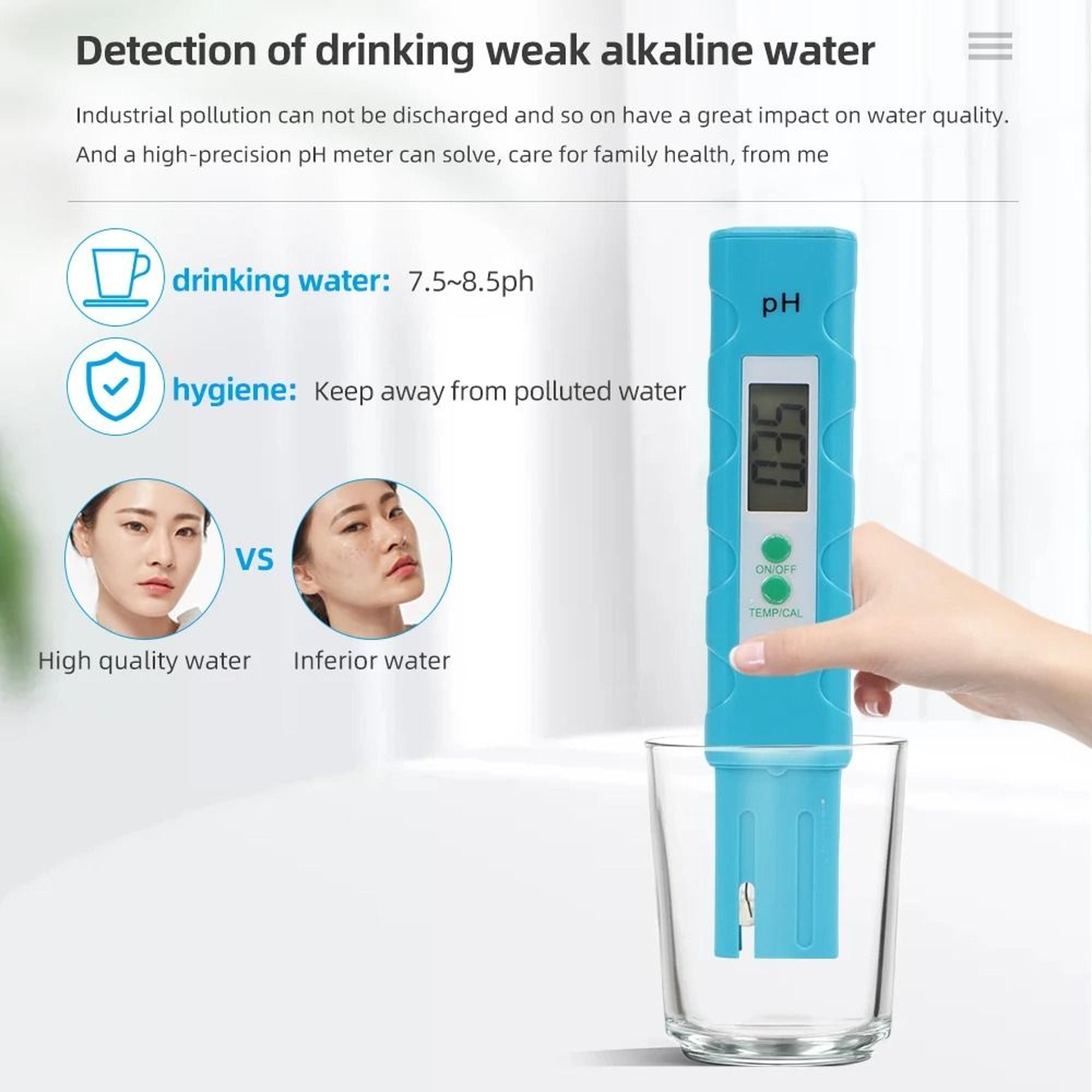 digital ph meter 0 to 14 high precision water quality tester pen for aquariums pools and filters