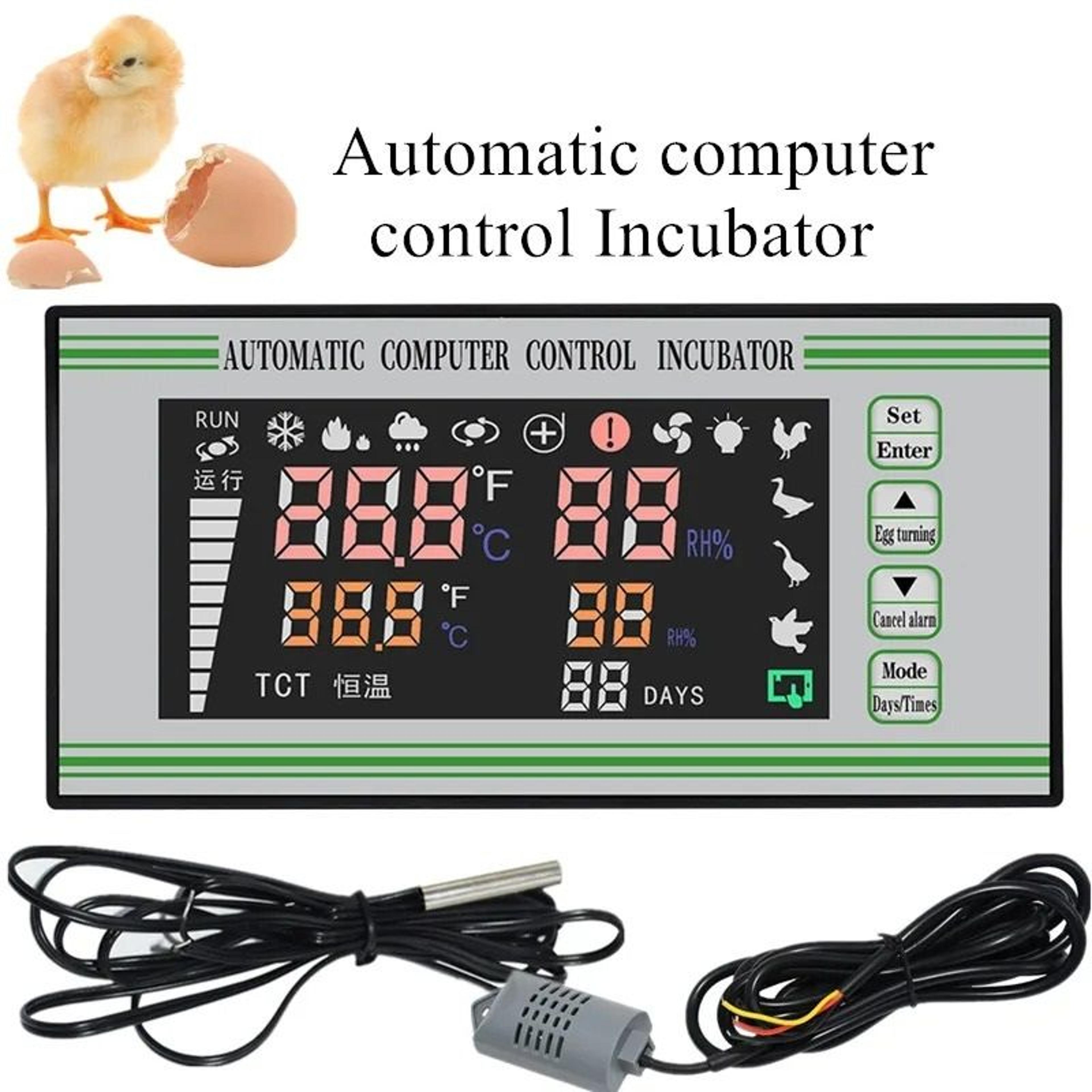 automatic multifunction egg incubator controller system fully automated thermostat hygrostat module with sensors