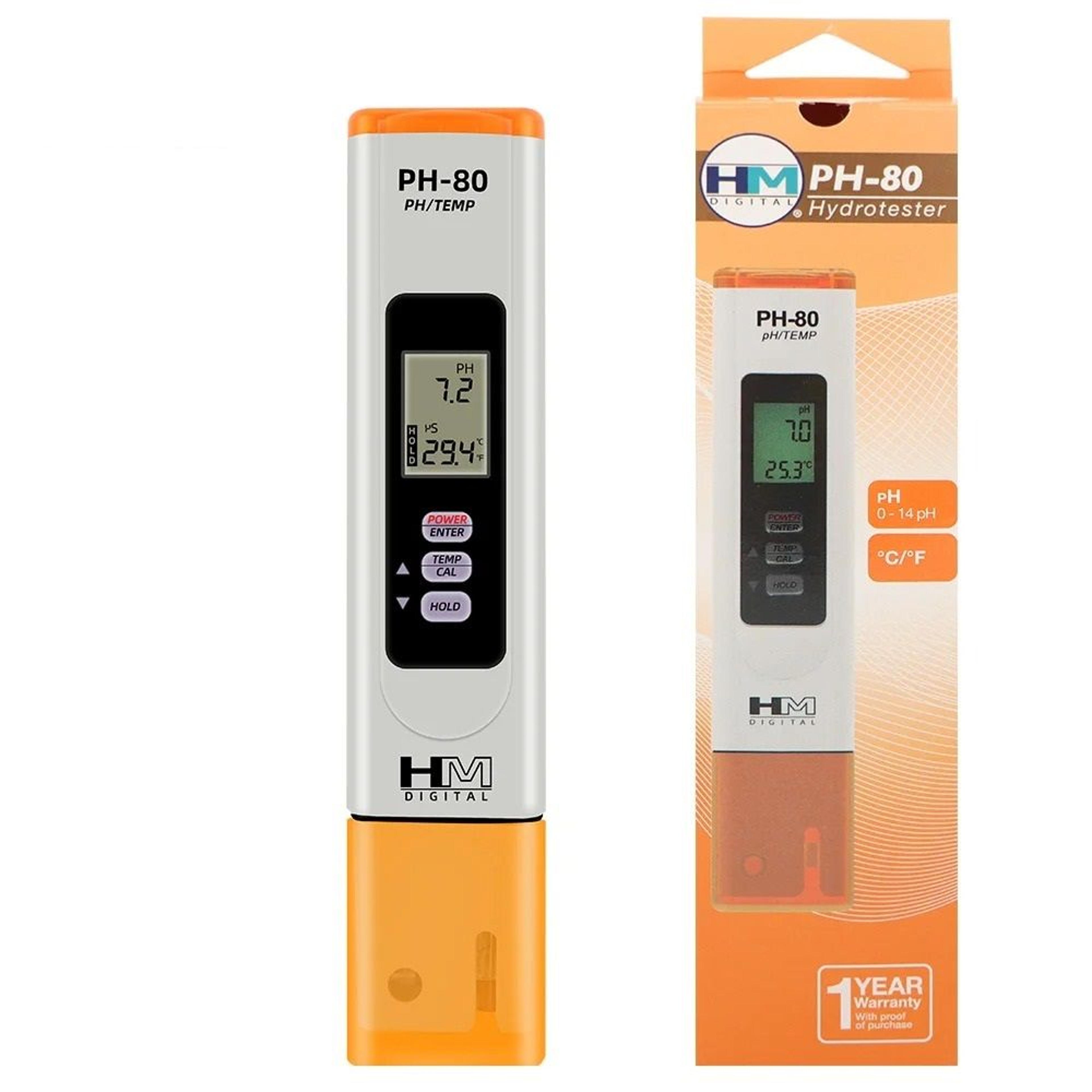 digital water quality ph and temperature meter tester pen with atc for aquariums hydroponics and pools