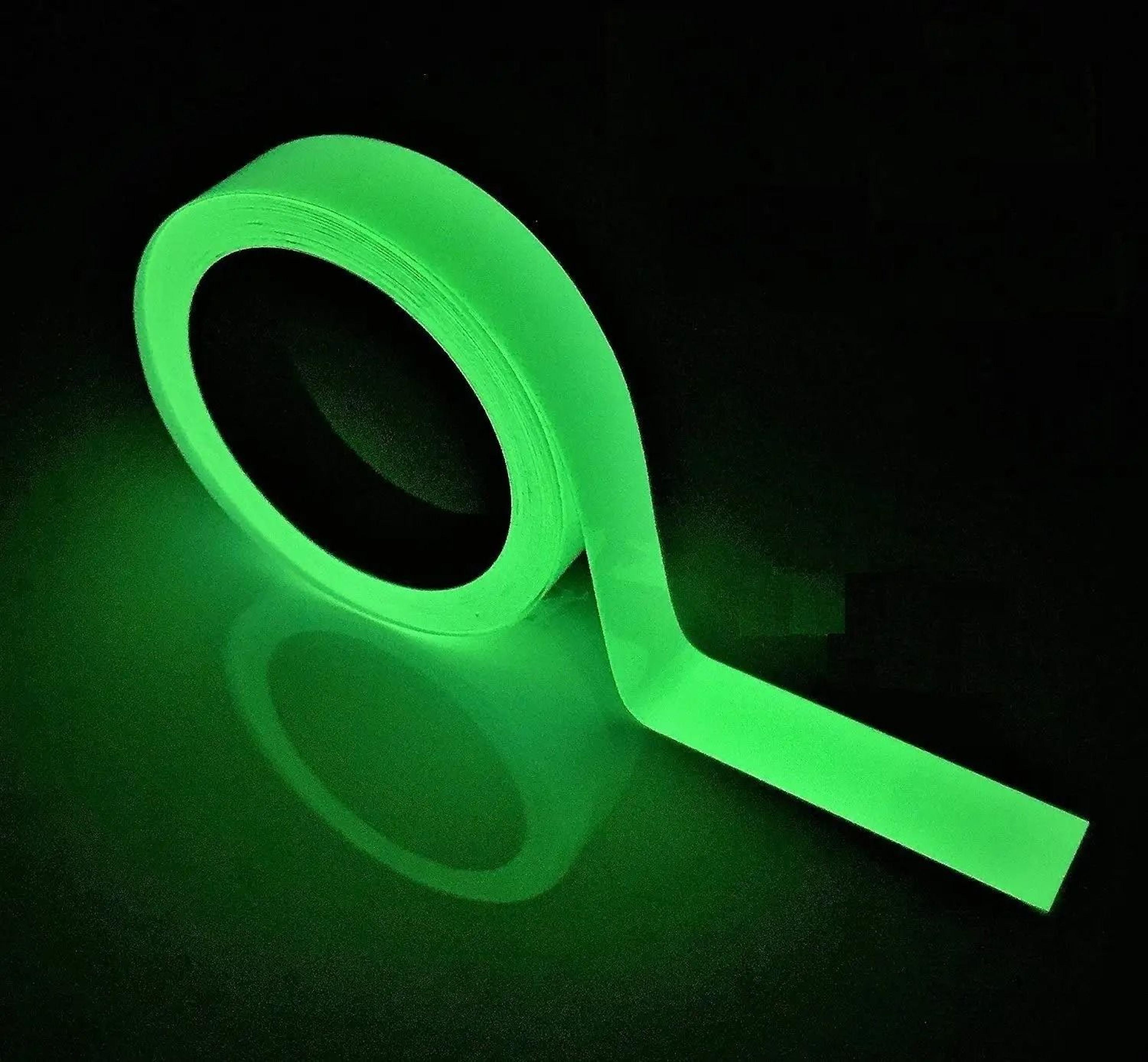 green fluorescent luminous tape 10 foot glow in the dark night safety self adhesive decor sticker roll