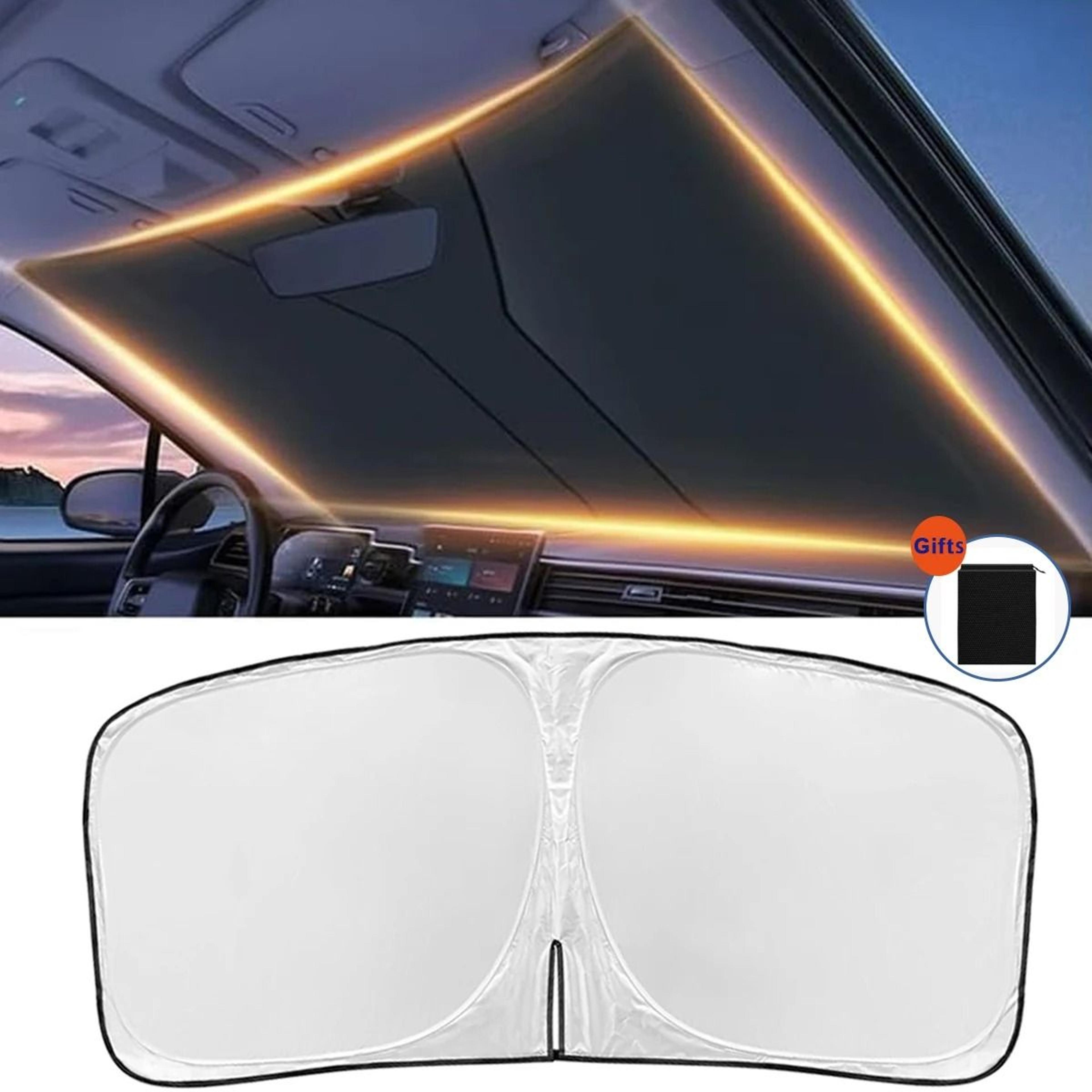 car sunshade front windshield titanium silver thickened sun shade cover foldable uv protection interior heat shield