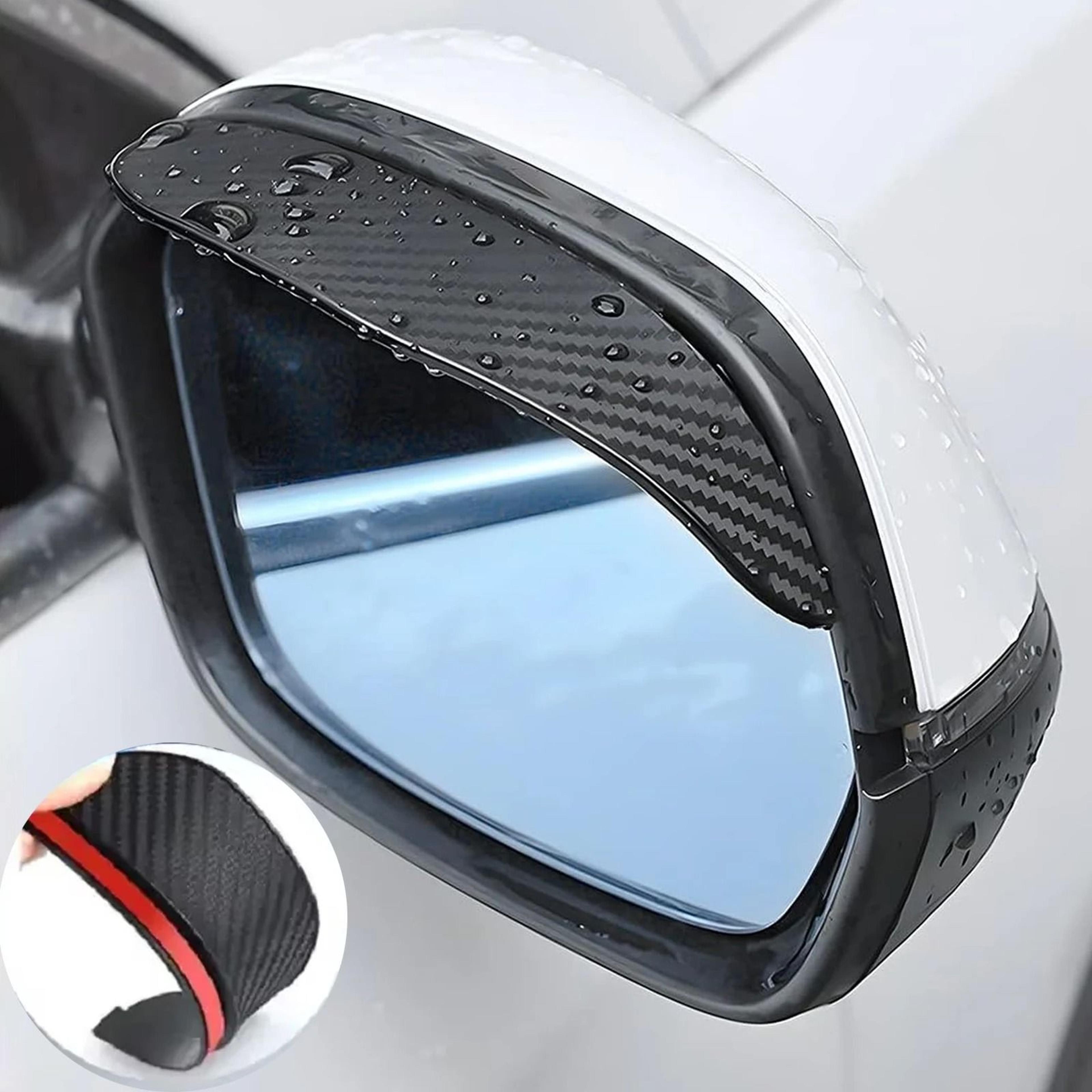 car rearview mirror rain eyebrow carbon fiber pattern sunshade side view mirror guard deflector cover