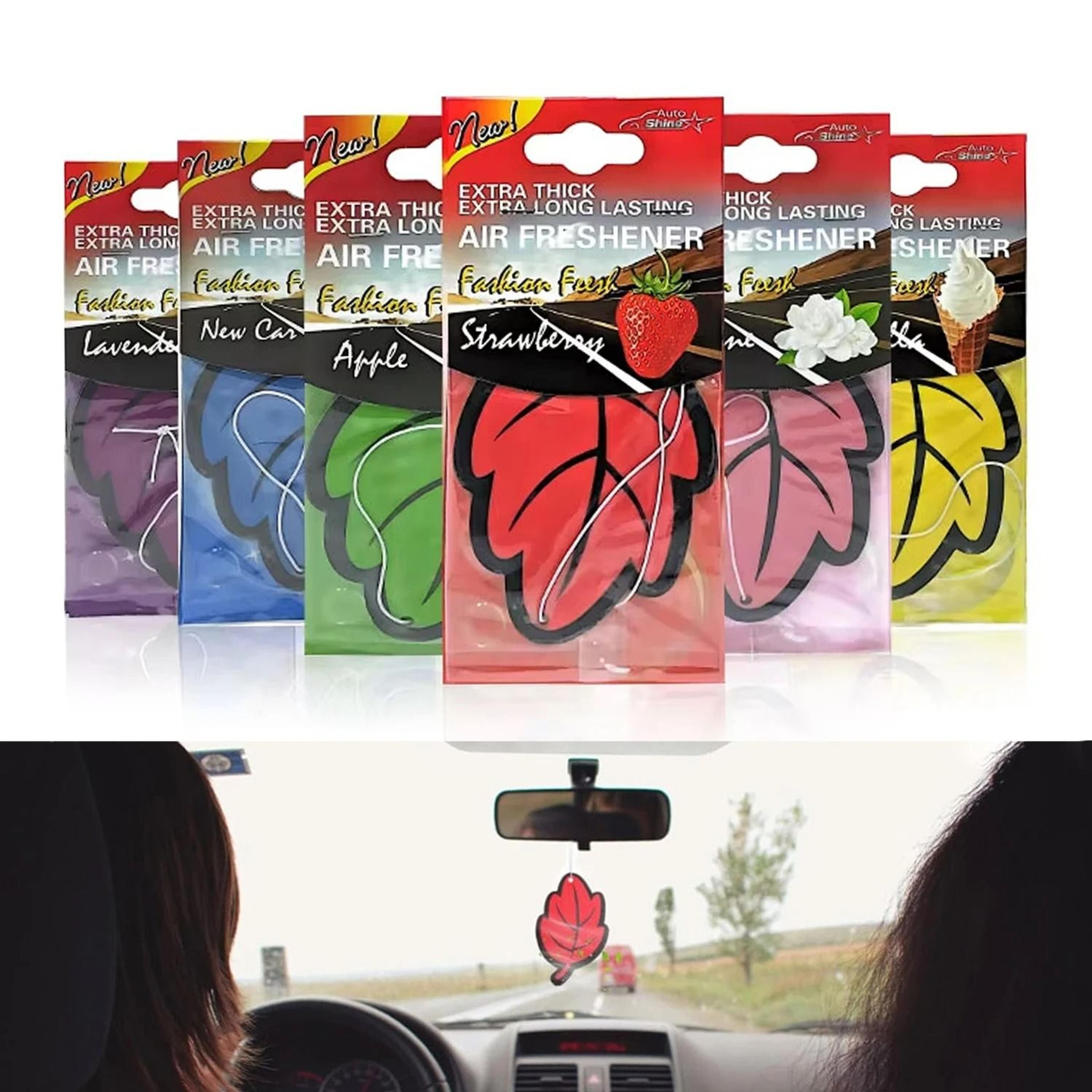 car air freshener hanging fragrance leaf paper odor eliminator for auto interior