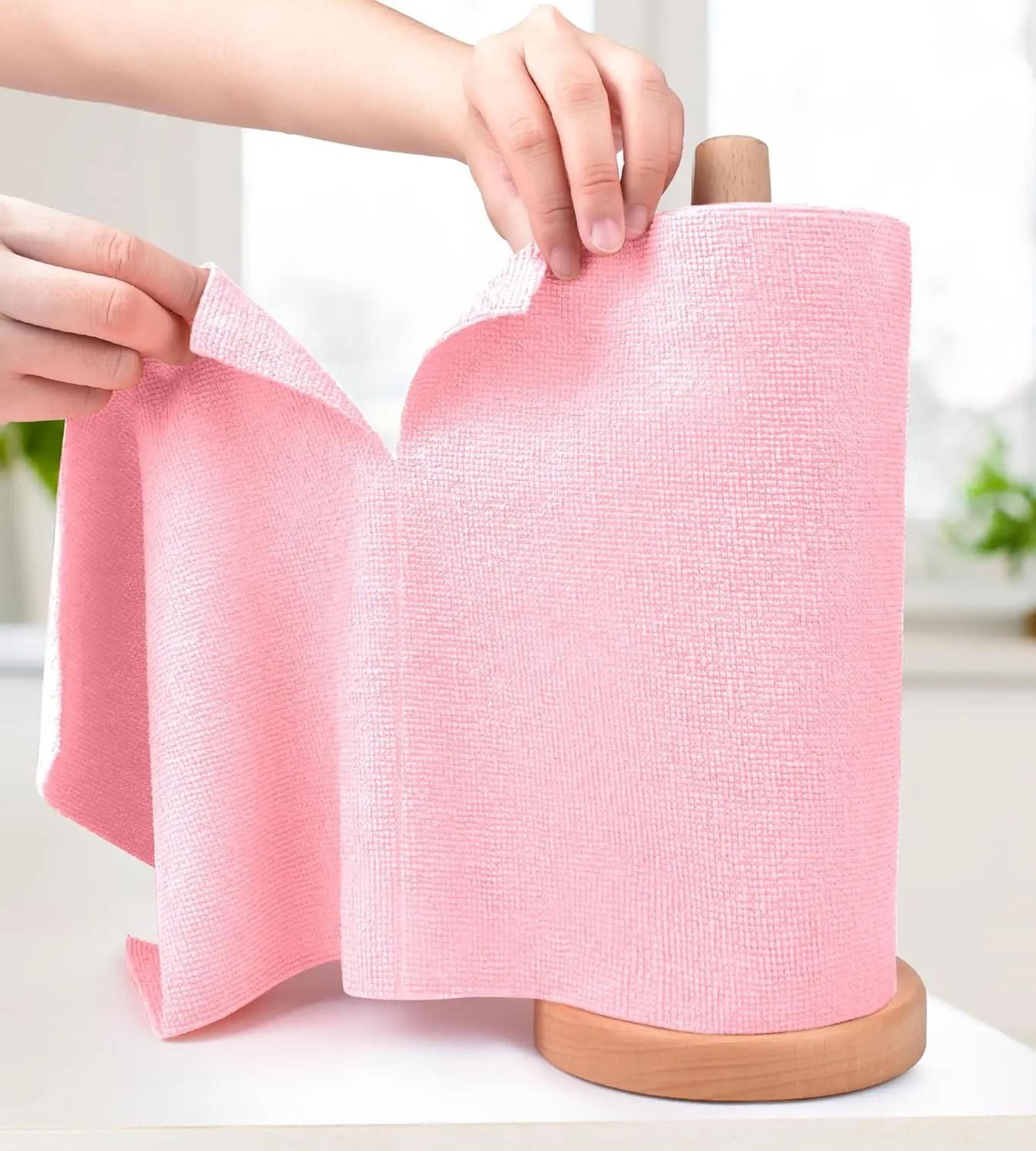 reusable microfiber cleaning cloths roll absorbent kitchen towels towel rags for car