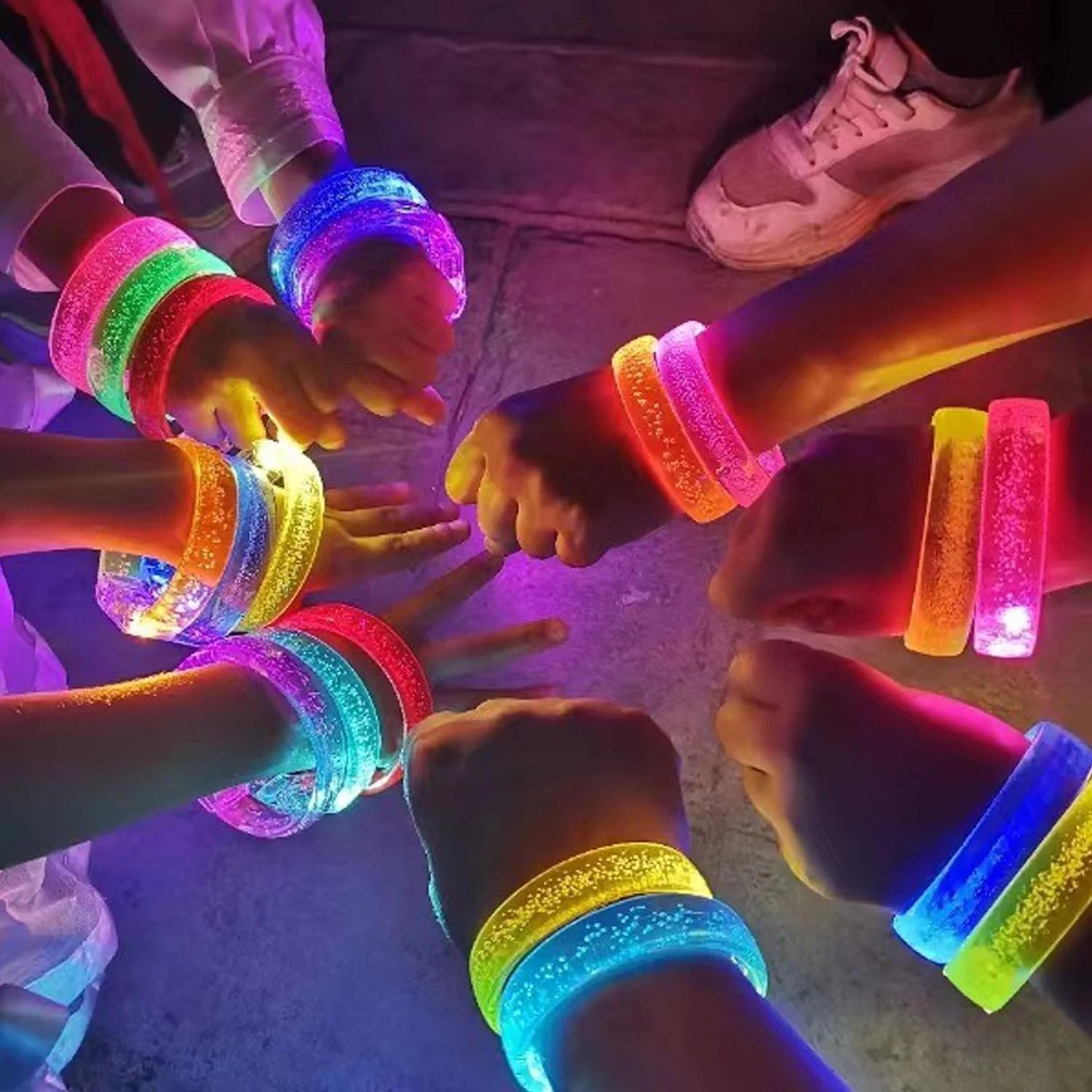 led luminous party bracelets glow wristbands for concerts weddings and carnivals