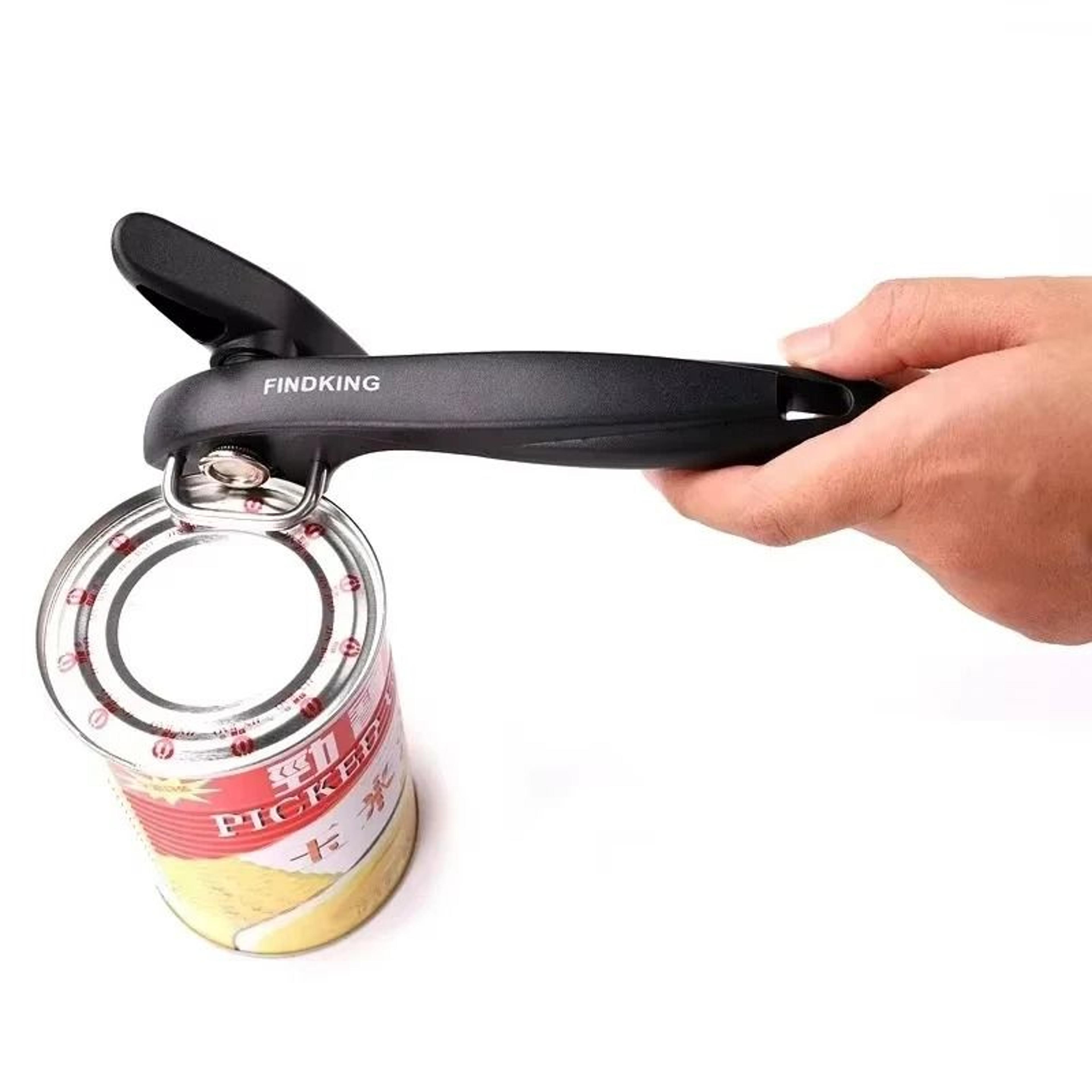 handheld safe cut can opener smooth edge stainless steel cutting tool