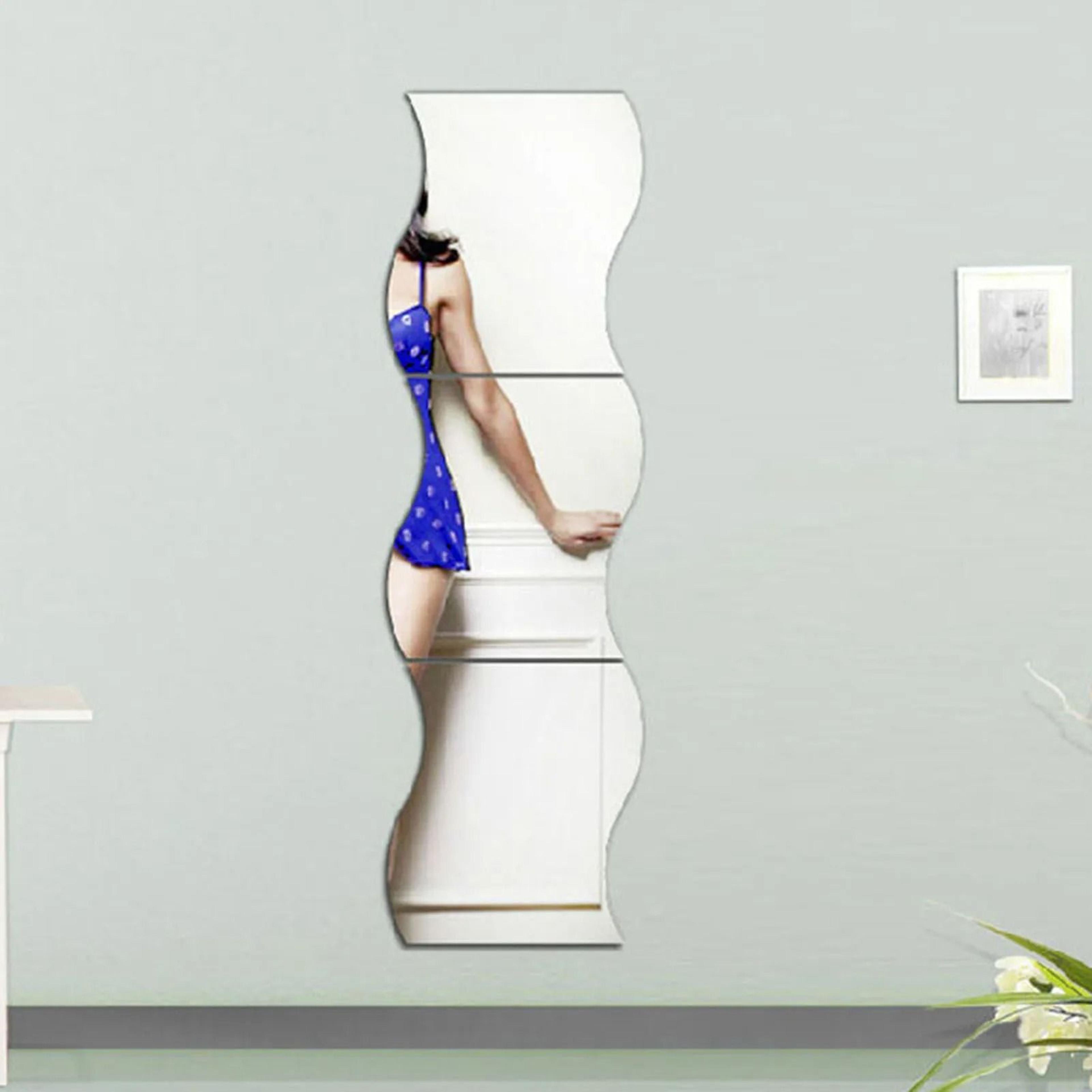 self adhesive wall mirror sticker diy acrylic decal sheet for home decor