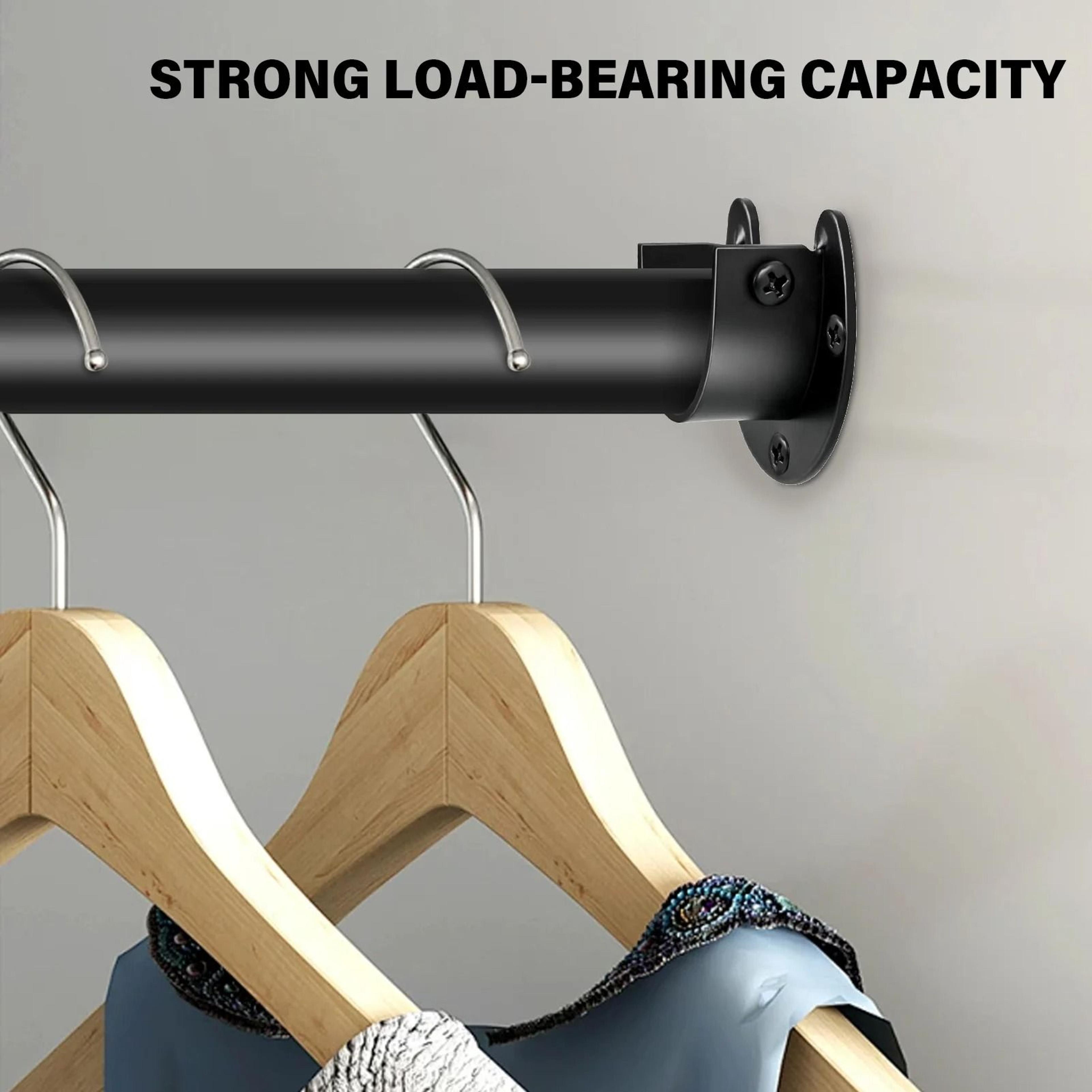 heavy duty closet rod bracket end supports with screws set
