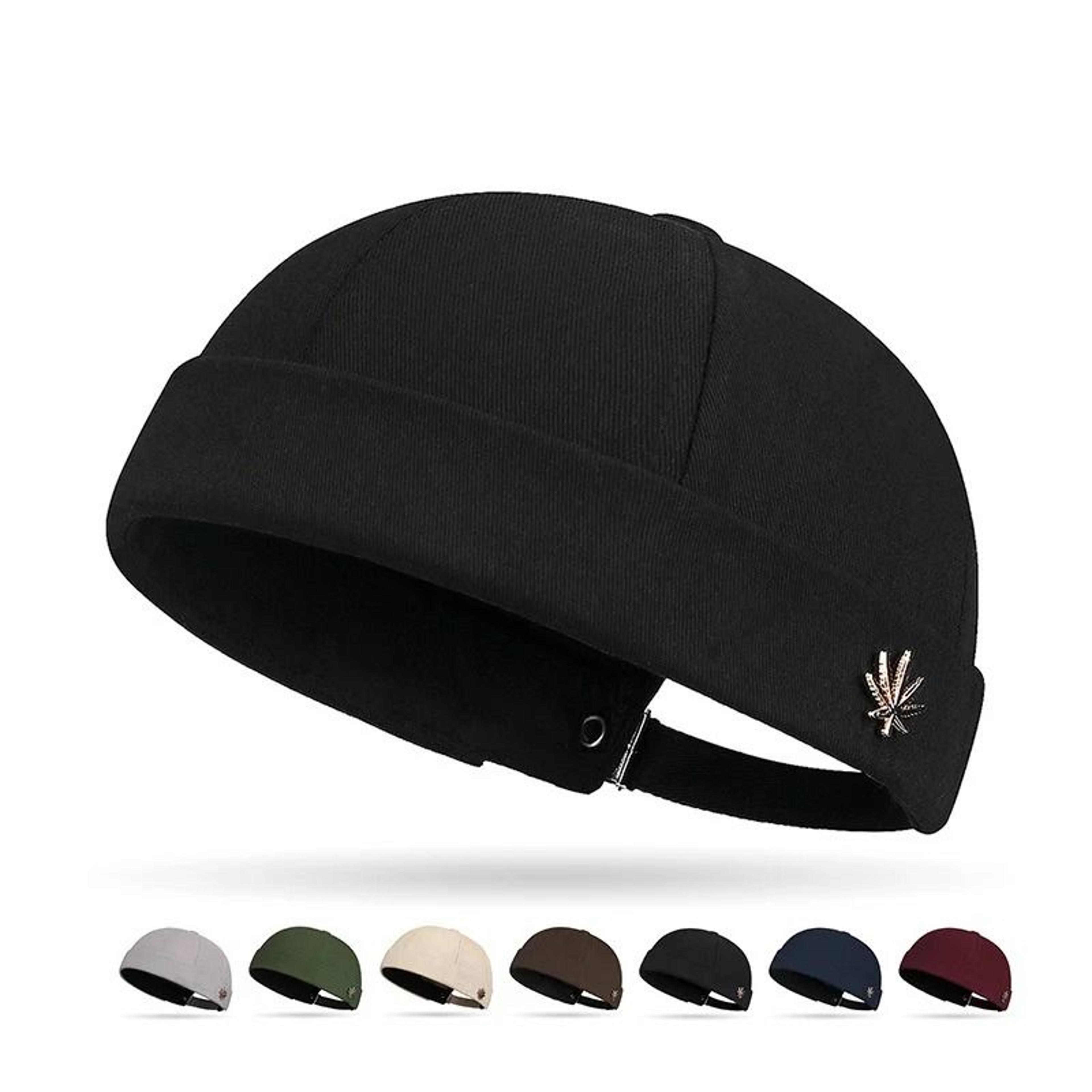 casual fashion maple leaf metal accent baseball cap curved brim sun hat