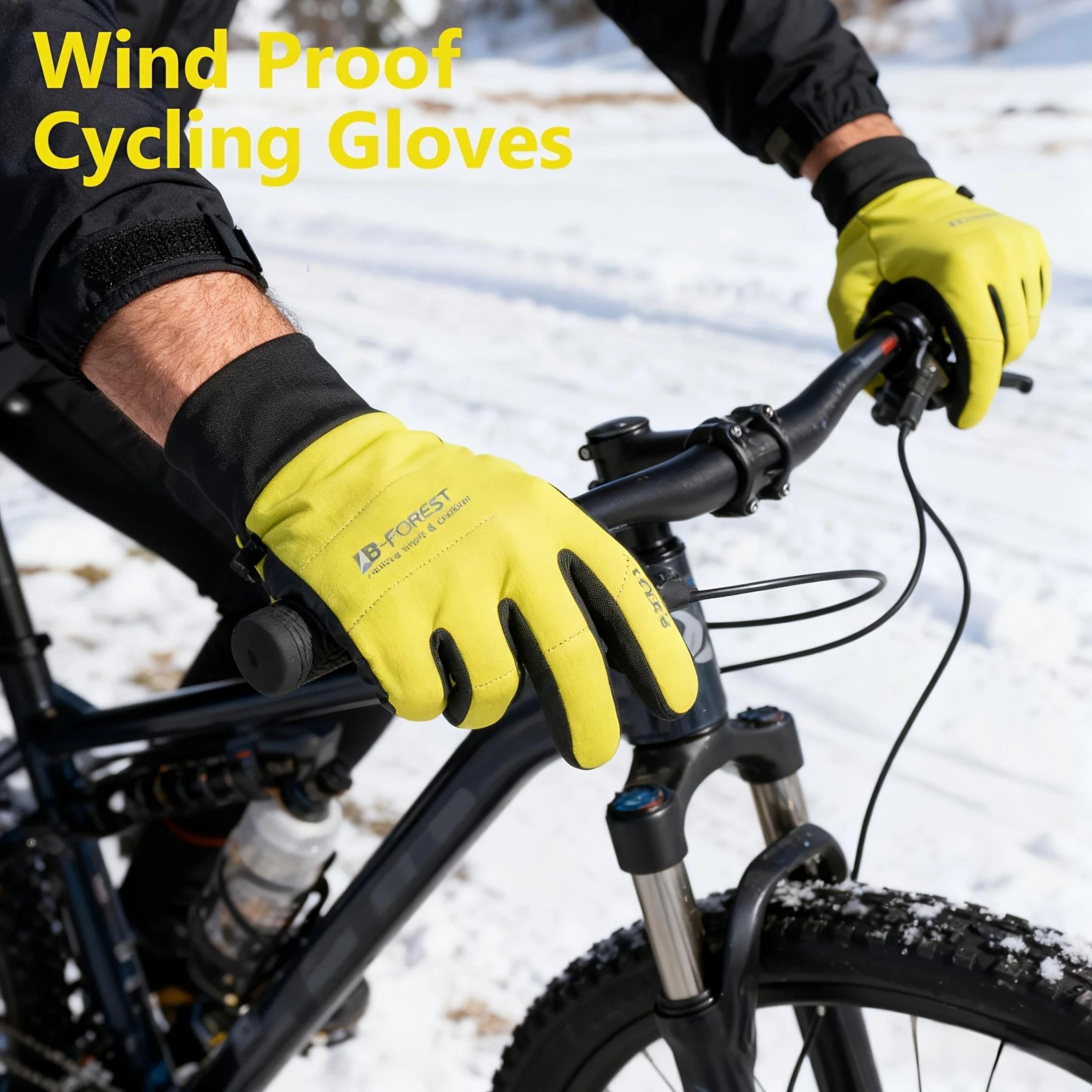 winter windproof warm touchscreen gloves full finger thermal outdoor sports unisex