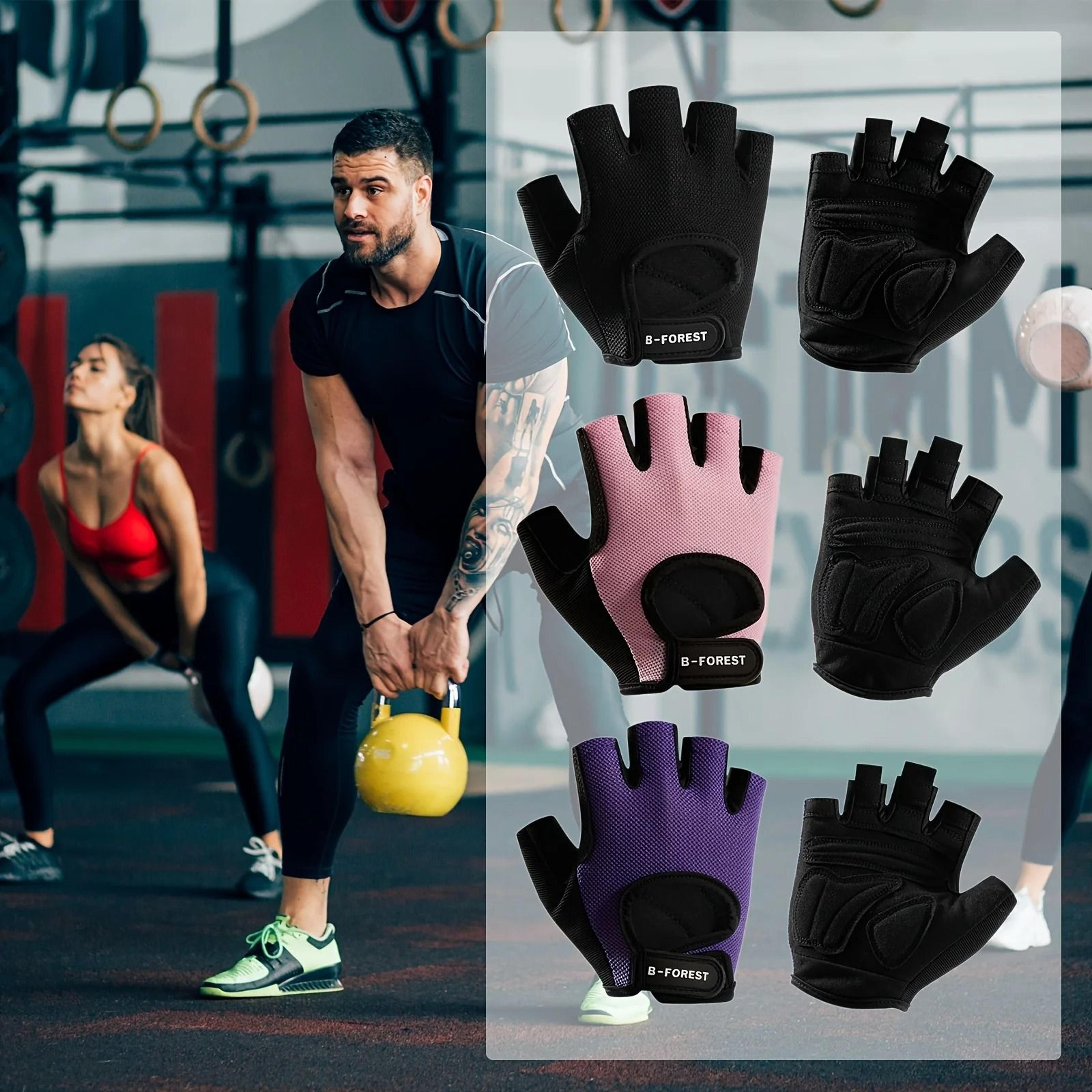 unisex half finger gym fitness gloves anti slip gel padded cycling fingerless gloves