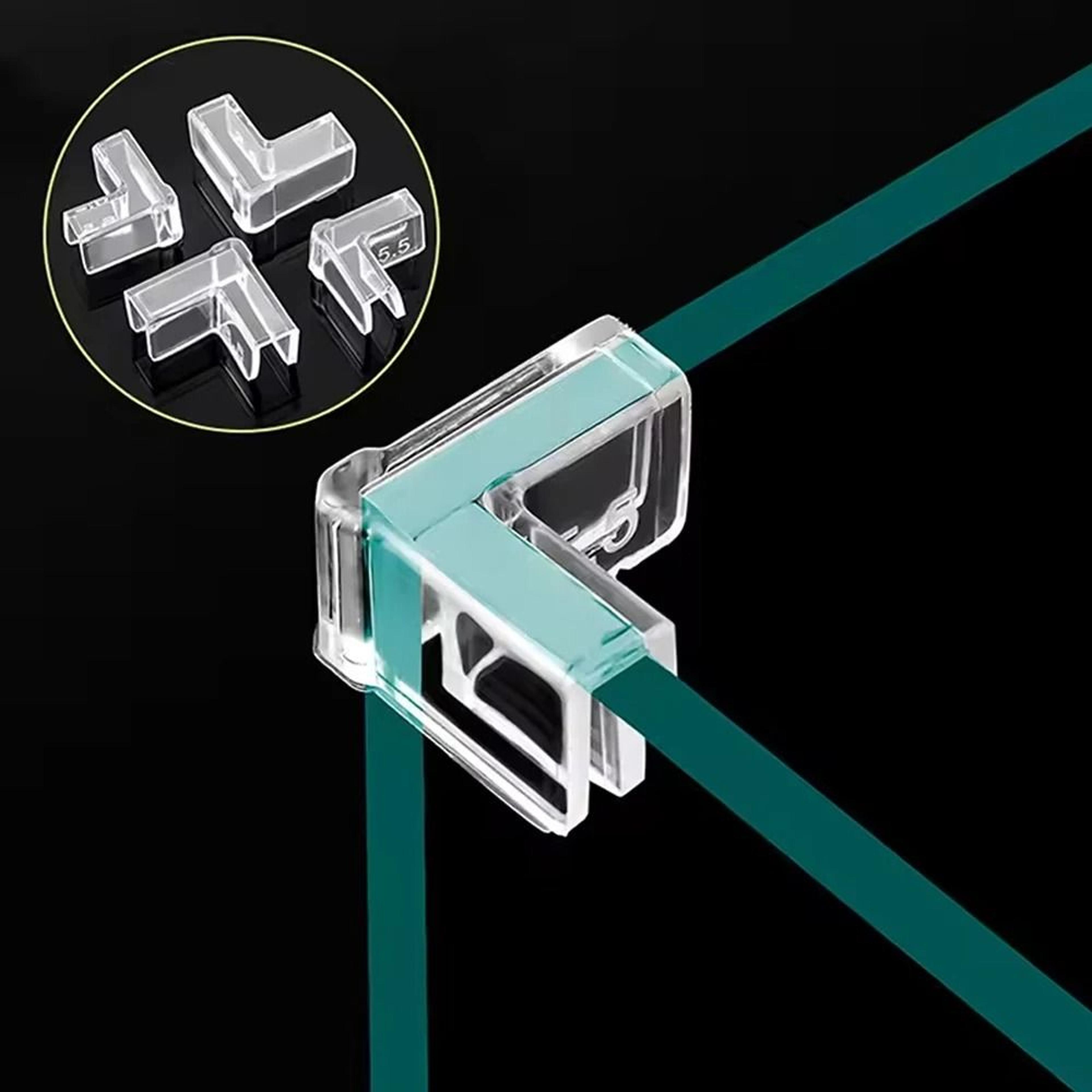 4-piece plastic aquarium corner protectors anti-collision guard cover set