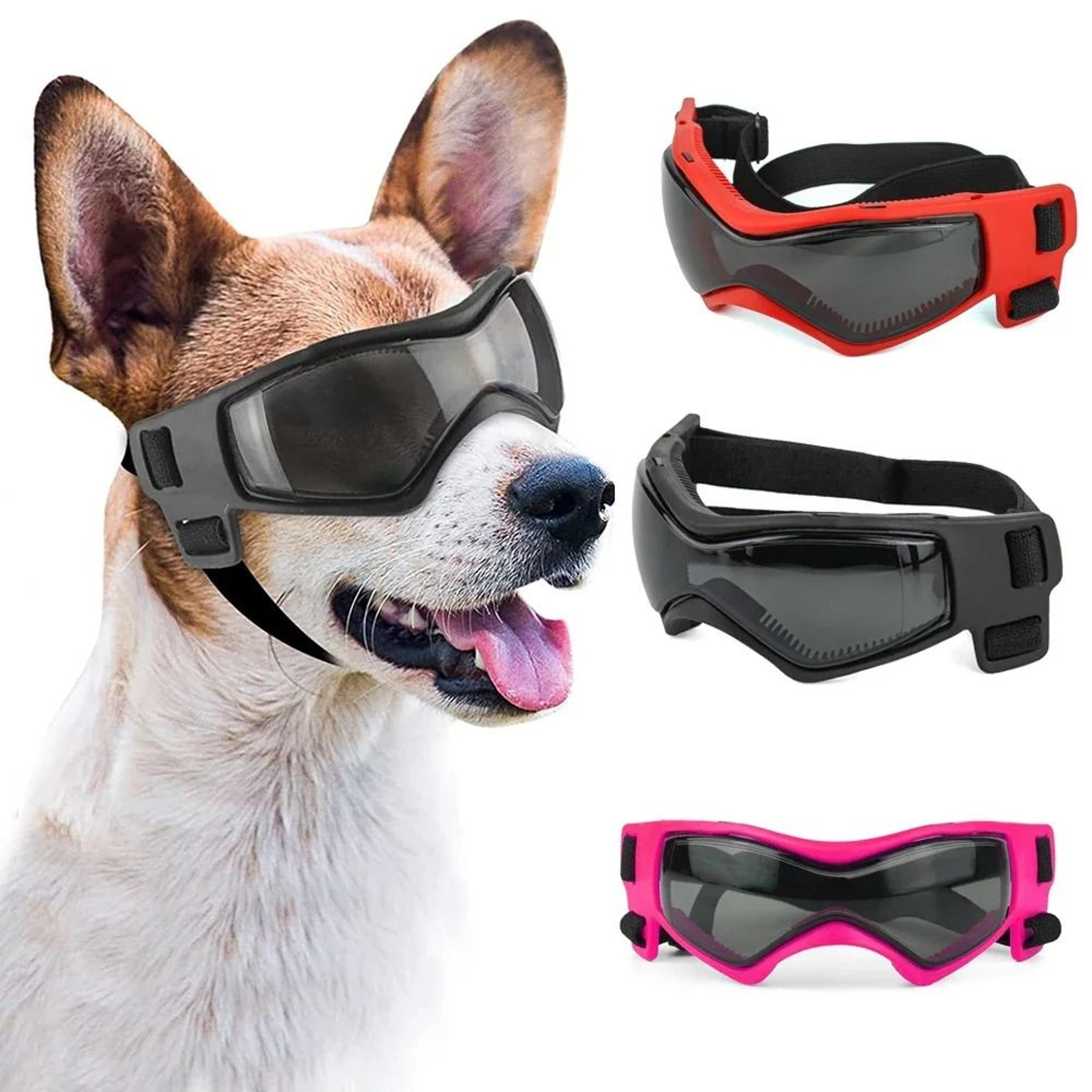 soft adjustable dog sunglasses uv protection pet goggles for small medium dogs