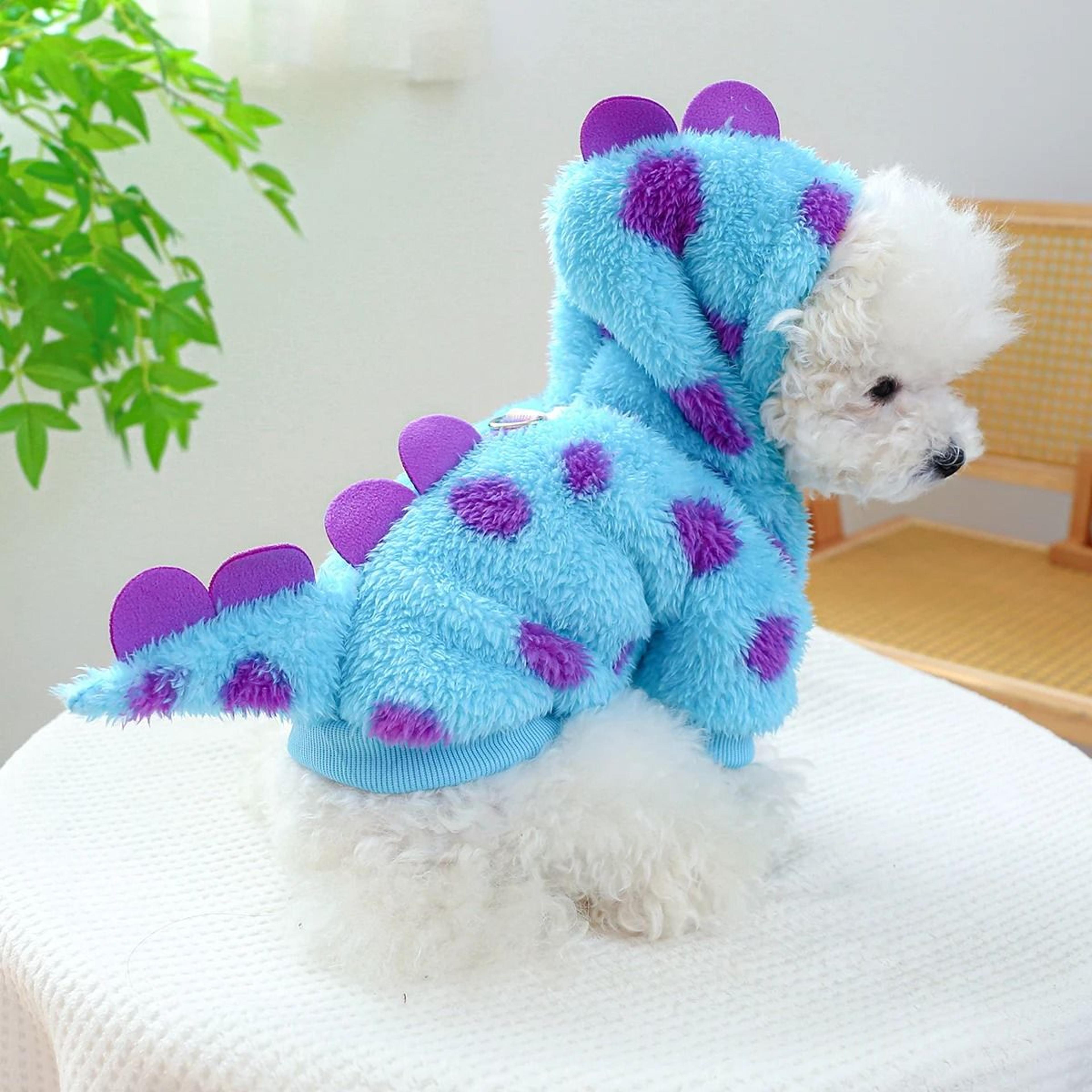 autumn winter four-legged dog clothes warm cotton coat cartoon transformation outfit for cats