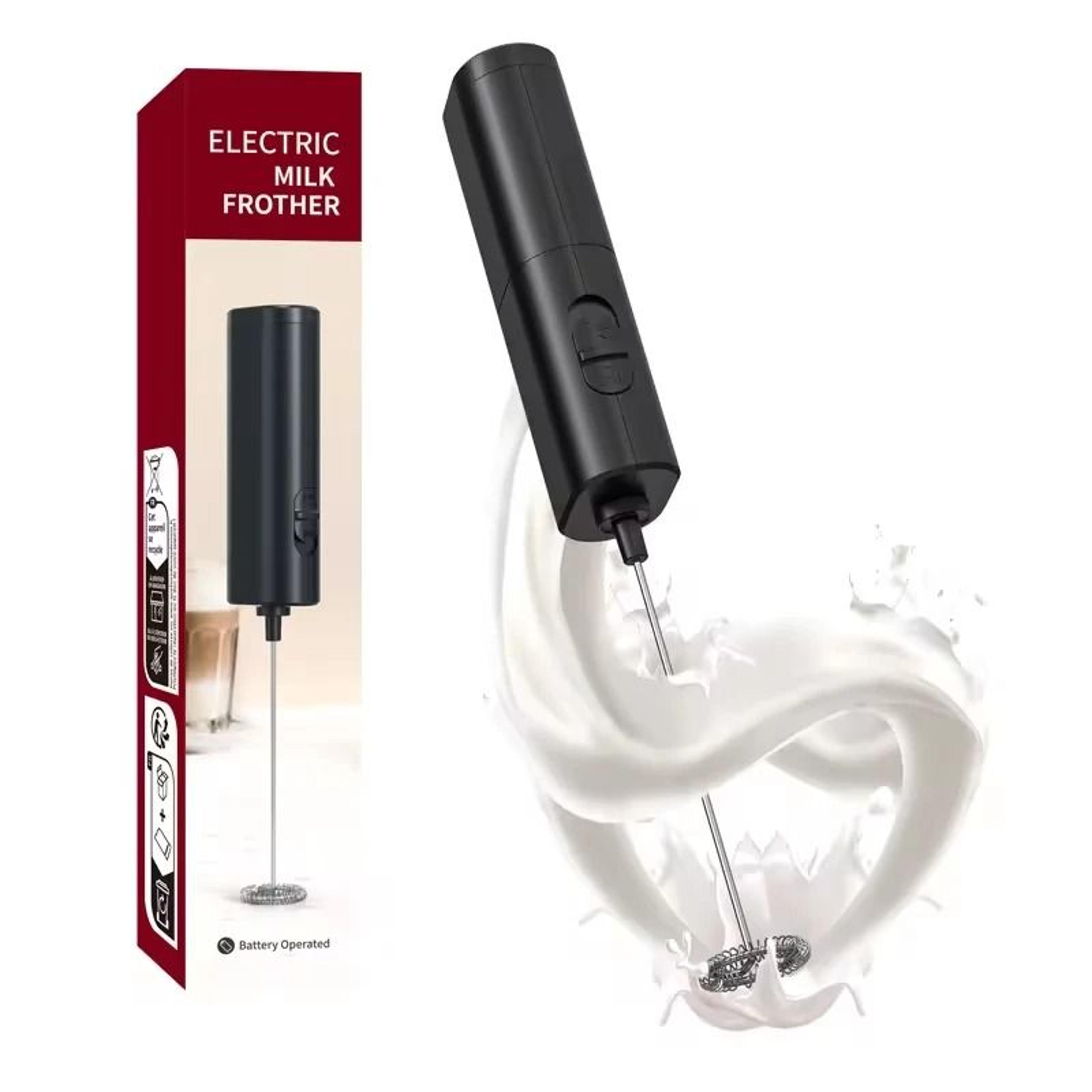 cordless electric milk frother handheld beverage mixer & foam maker for lattes & coffee