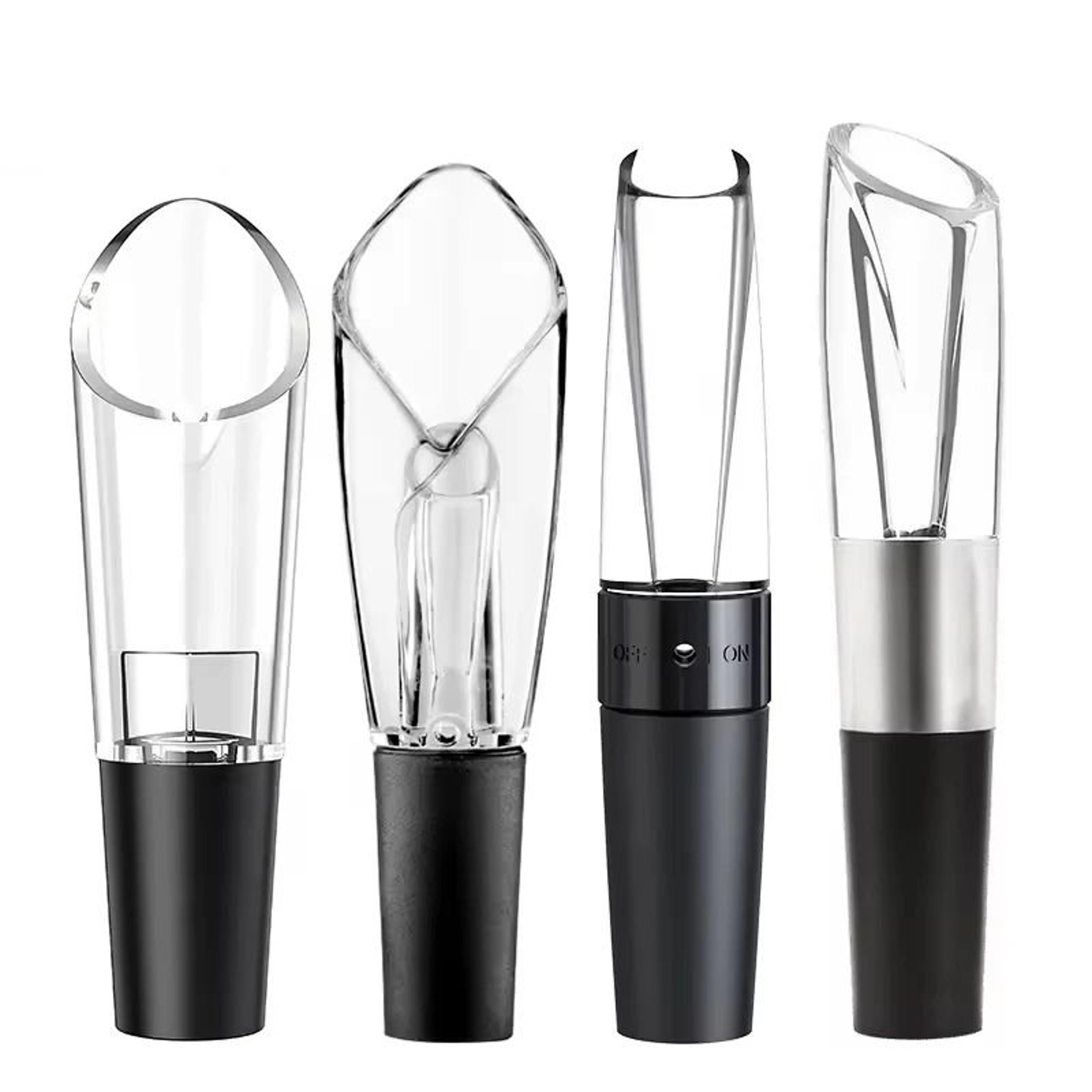 premium wine aerator pourer decanter spout with leakproof rubber stopper