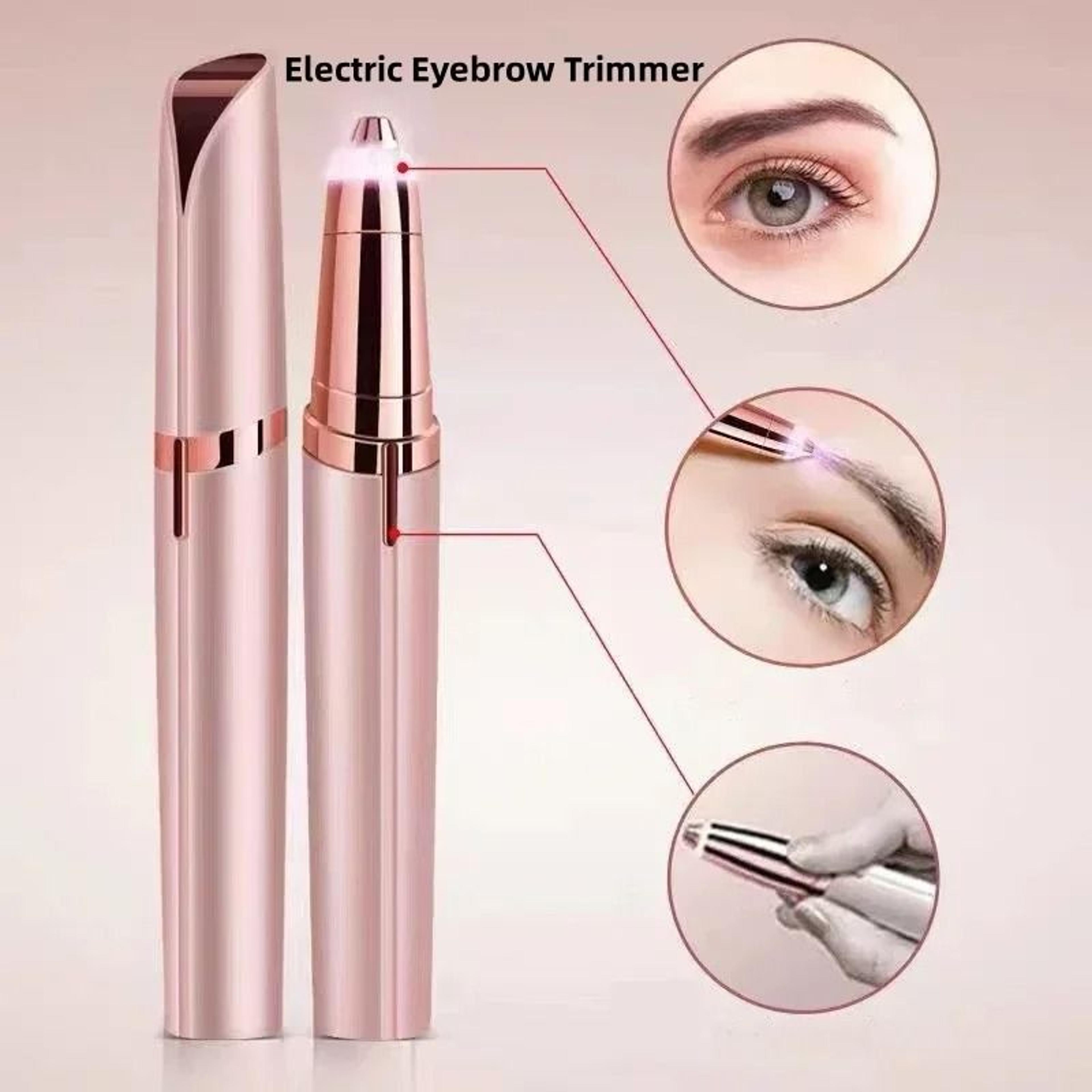 rechargeable precision electric eyebrow trimmer and facial hair remover shaver
