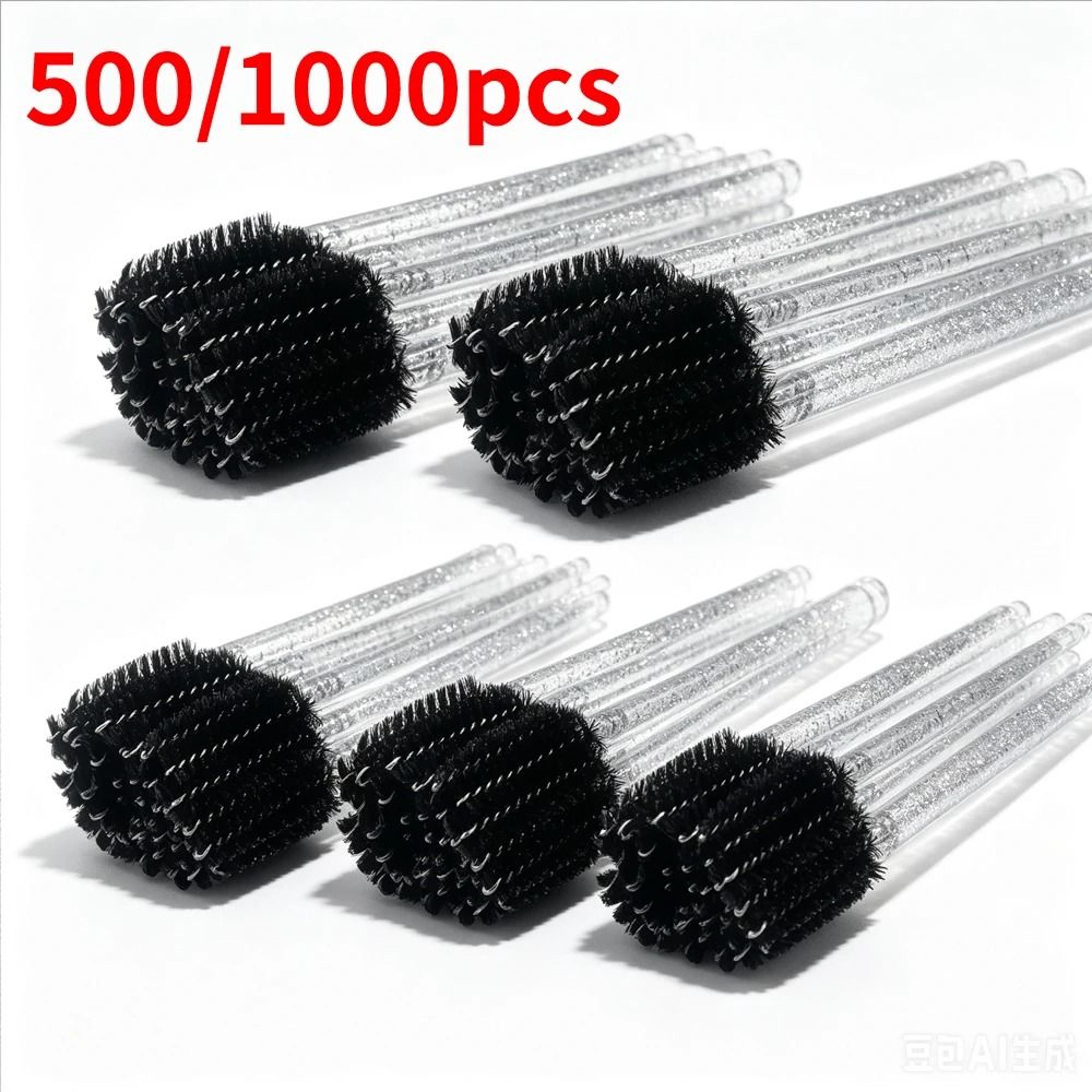 wholesale colorful disposable mascara wands and eyelash extension spoolie brushes
