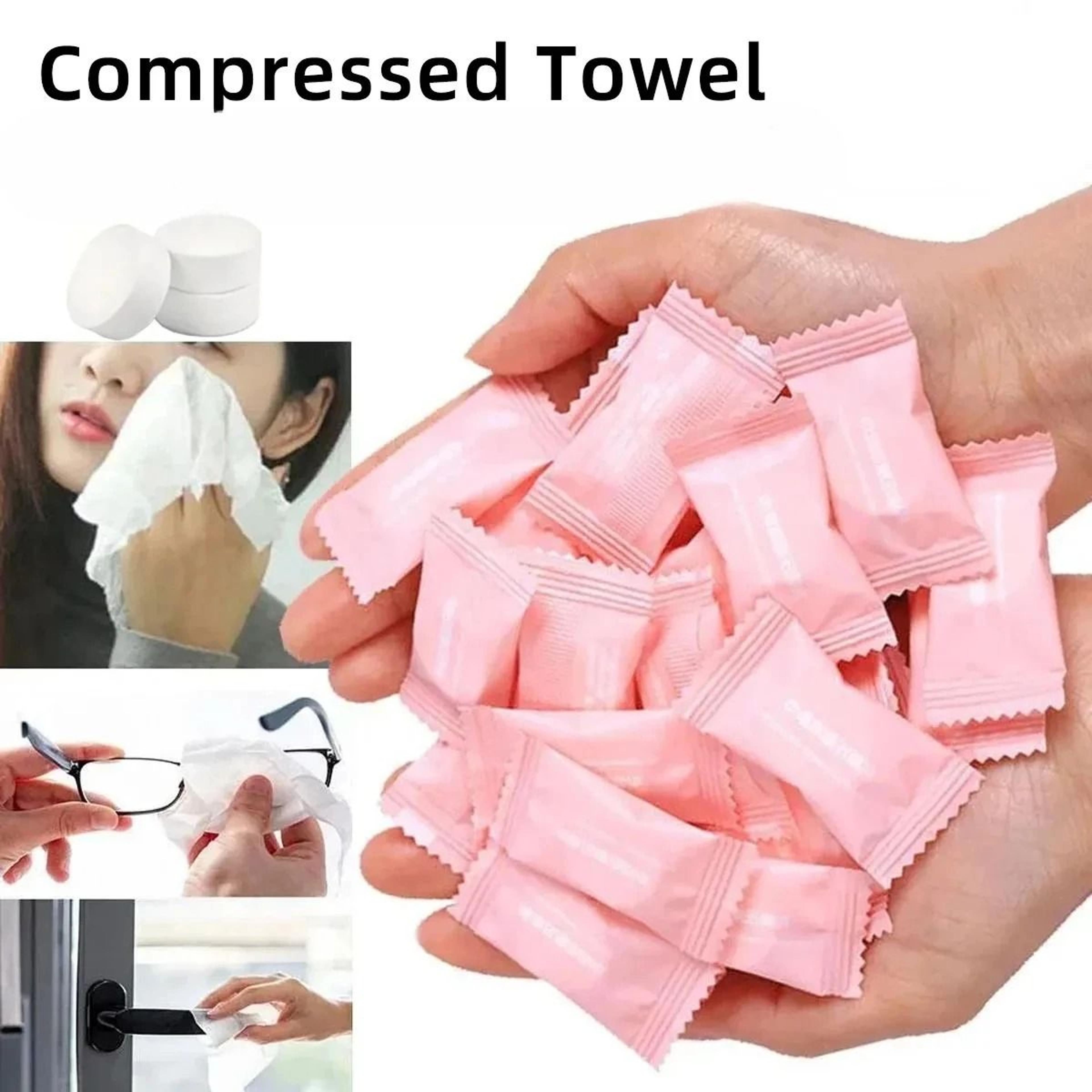 disposable non woven compressed magic towel tablets for facial care and makeup removal
