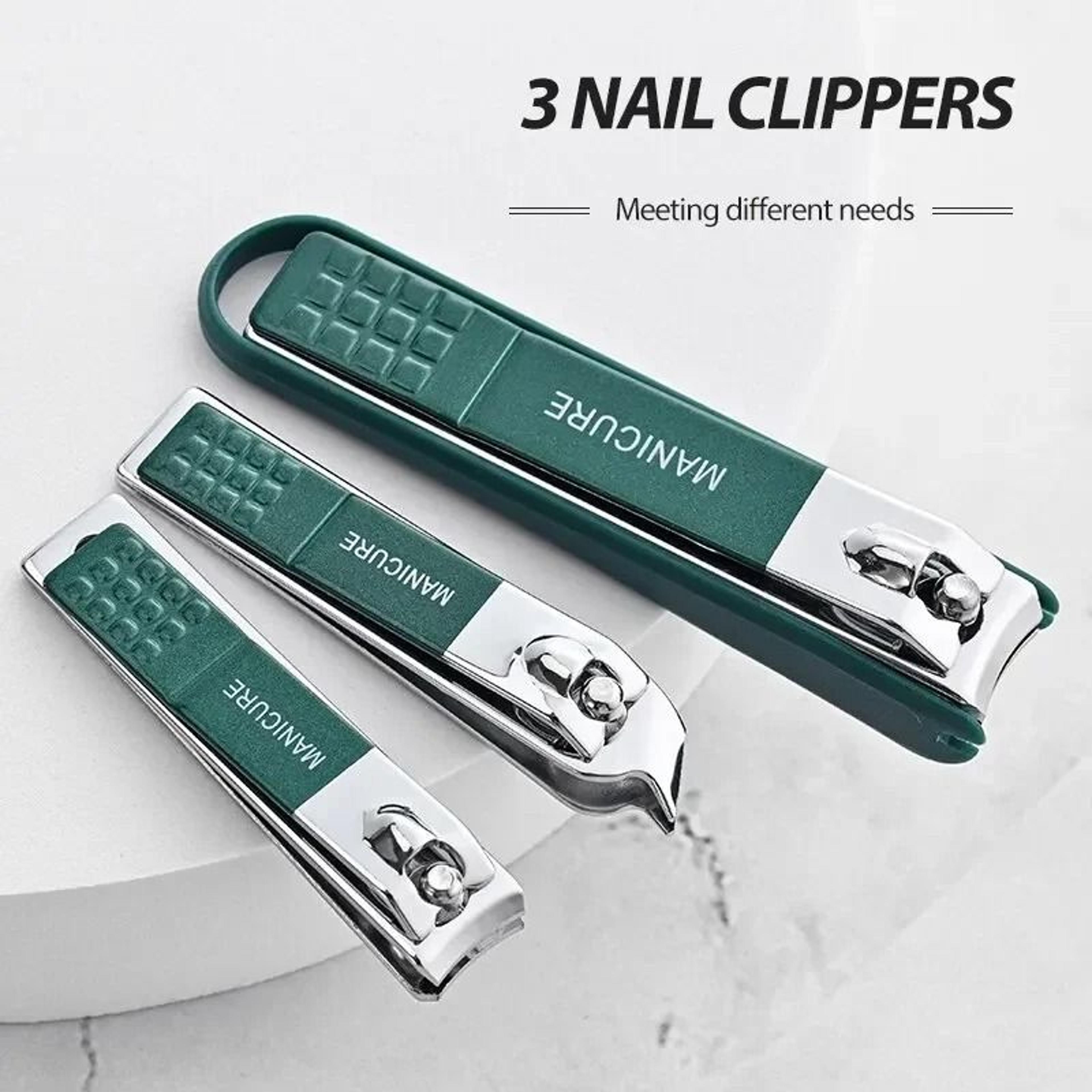 high grade portable nail clipper set and professional manicure pedicure tools