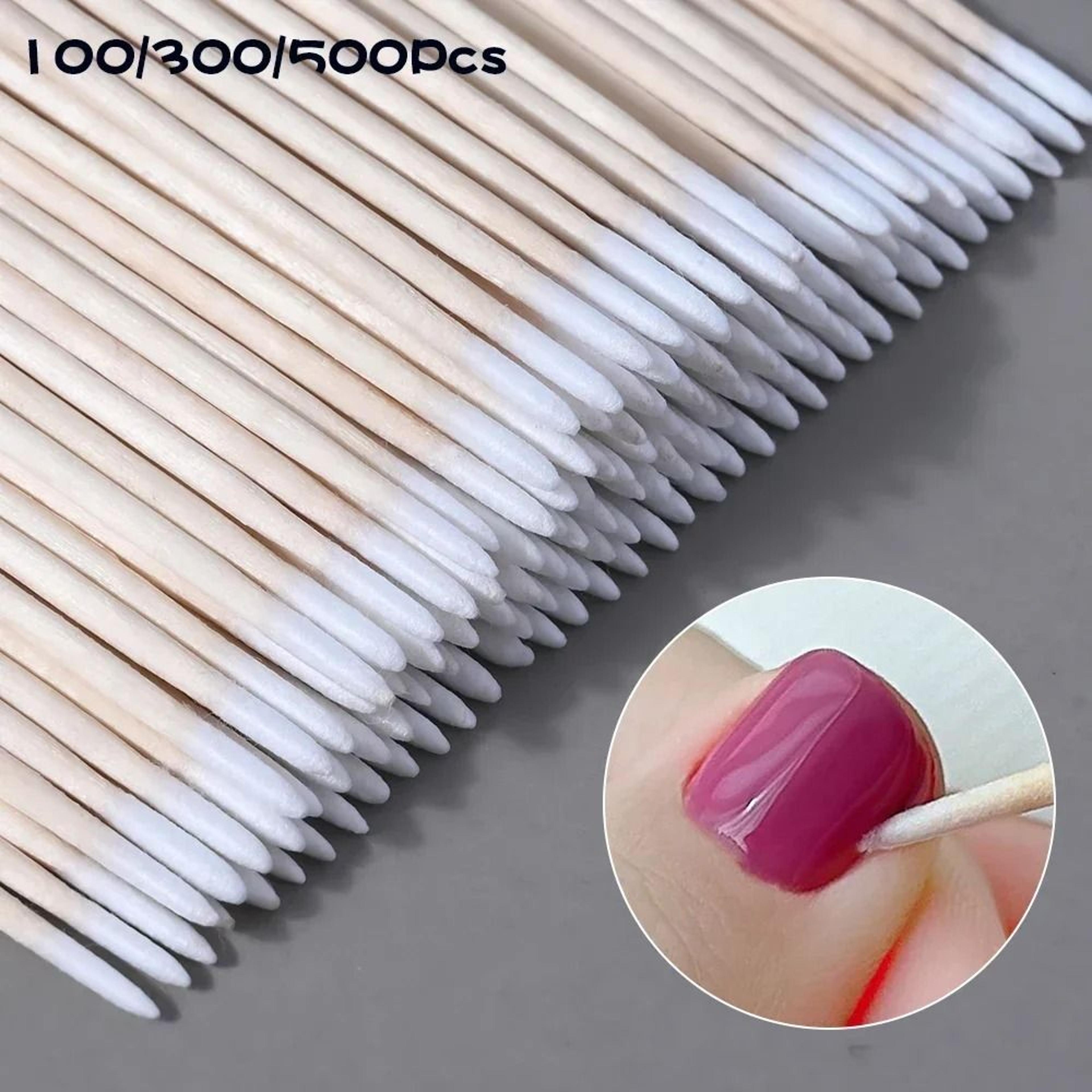 precision pointed wooden cotton swabs and nail polish correction sticks in bulk quantity packs