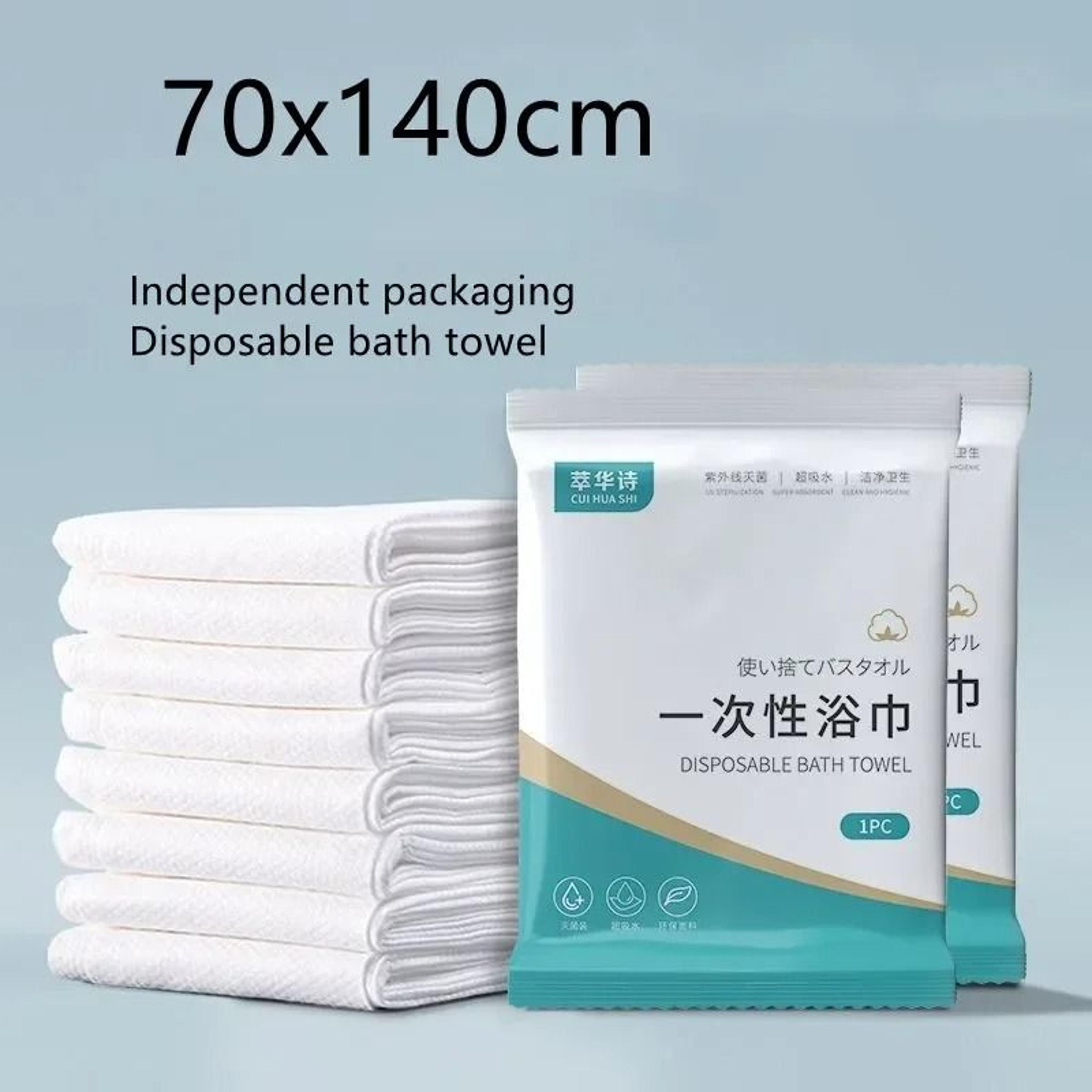 thickened disposable compressed bath towel for portable travel and hotel hygiene