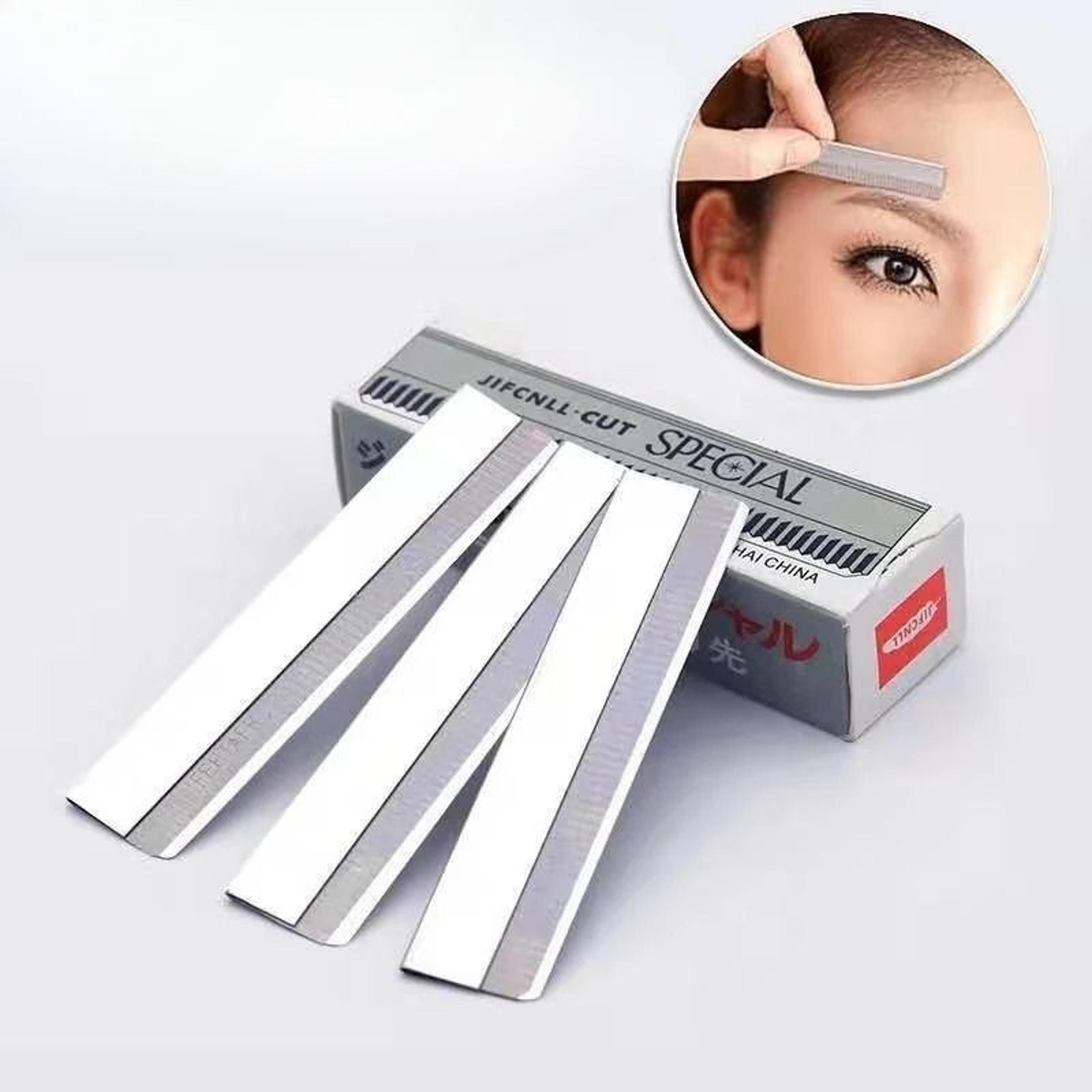 stainless steel precision eyebrow trimmer razors and facial hair shaver tool for women