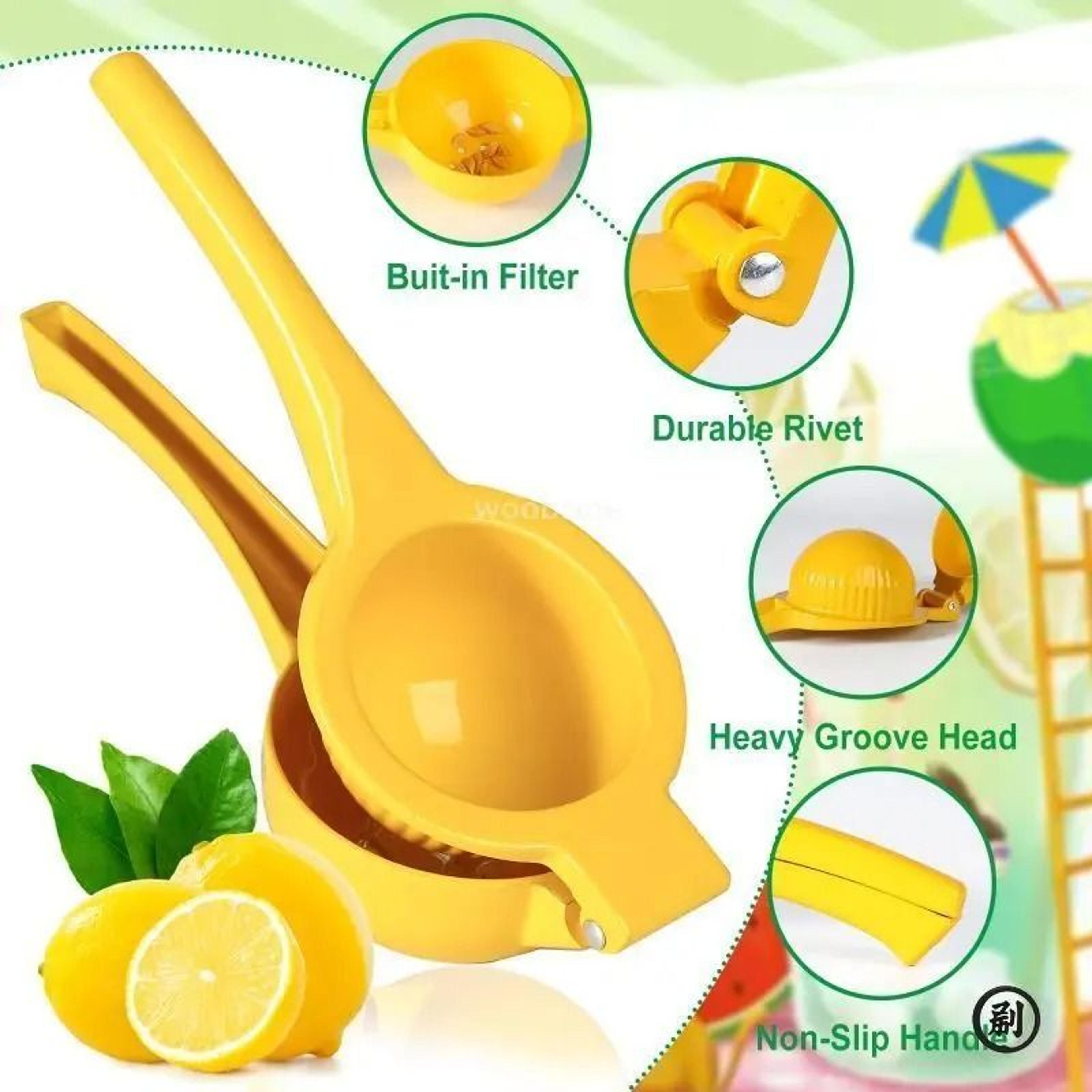 stainless steel manual metal lemon lime squeezer and hand press citrus juicer tool