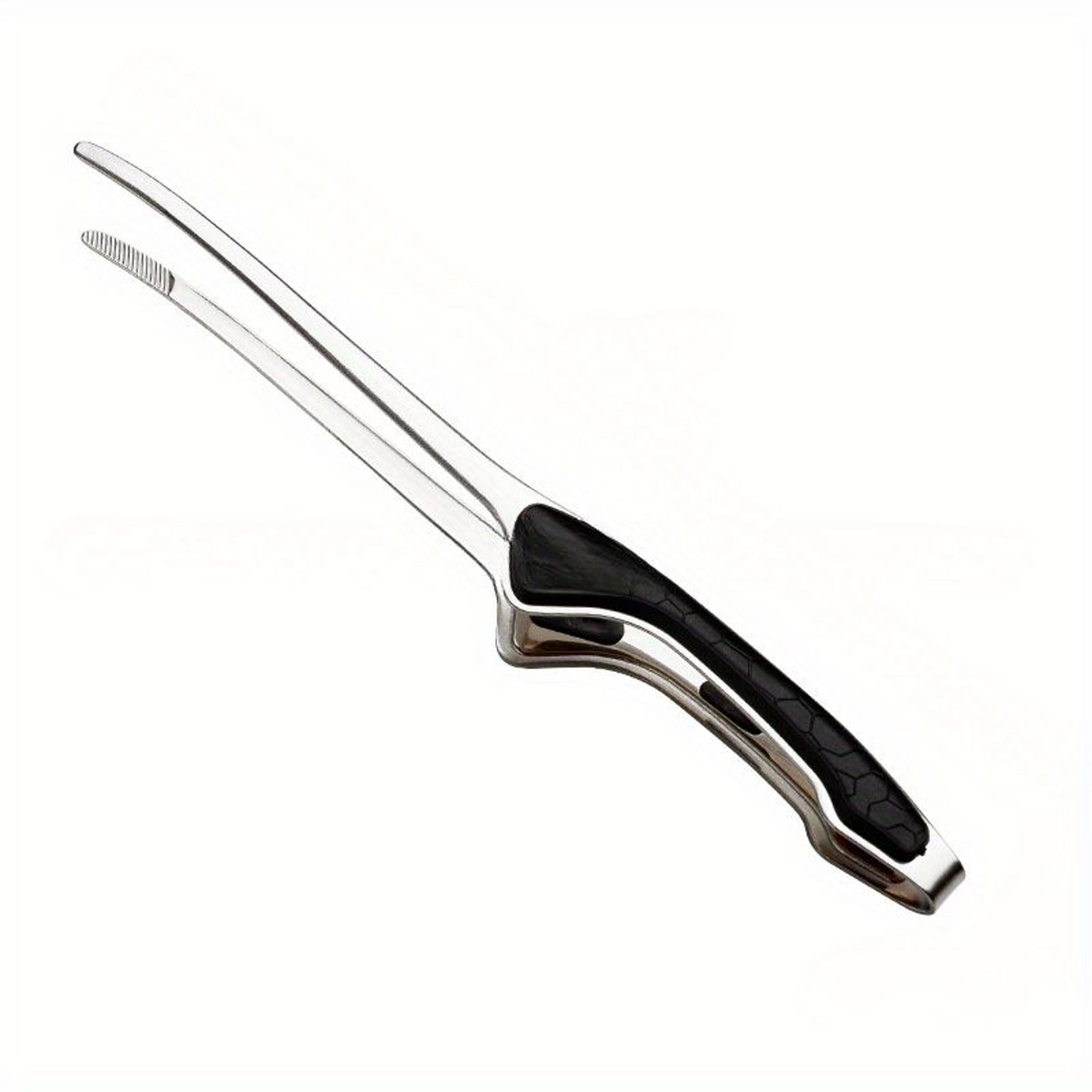 stainless steel kitchen tongs with non slip comfort grip for cooking and serving