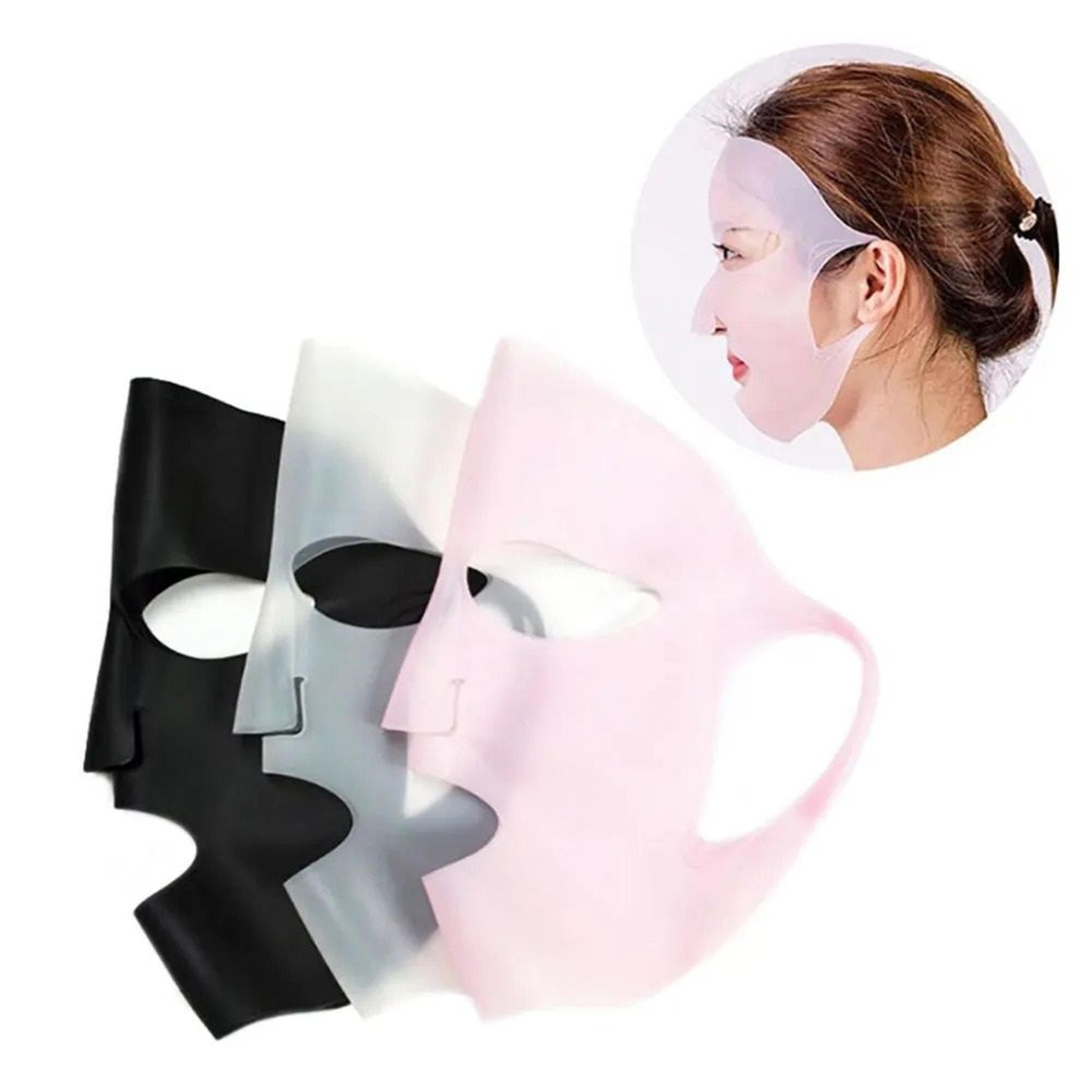 silicone world reusable silicone face mask cover 9.84 in x 8.27 in moisturizing and firming sheet mask holder