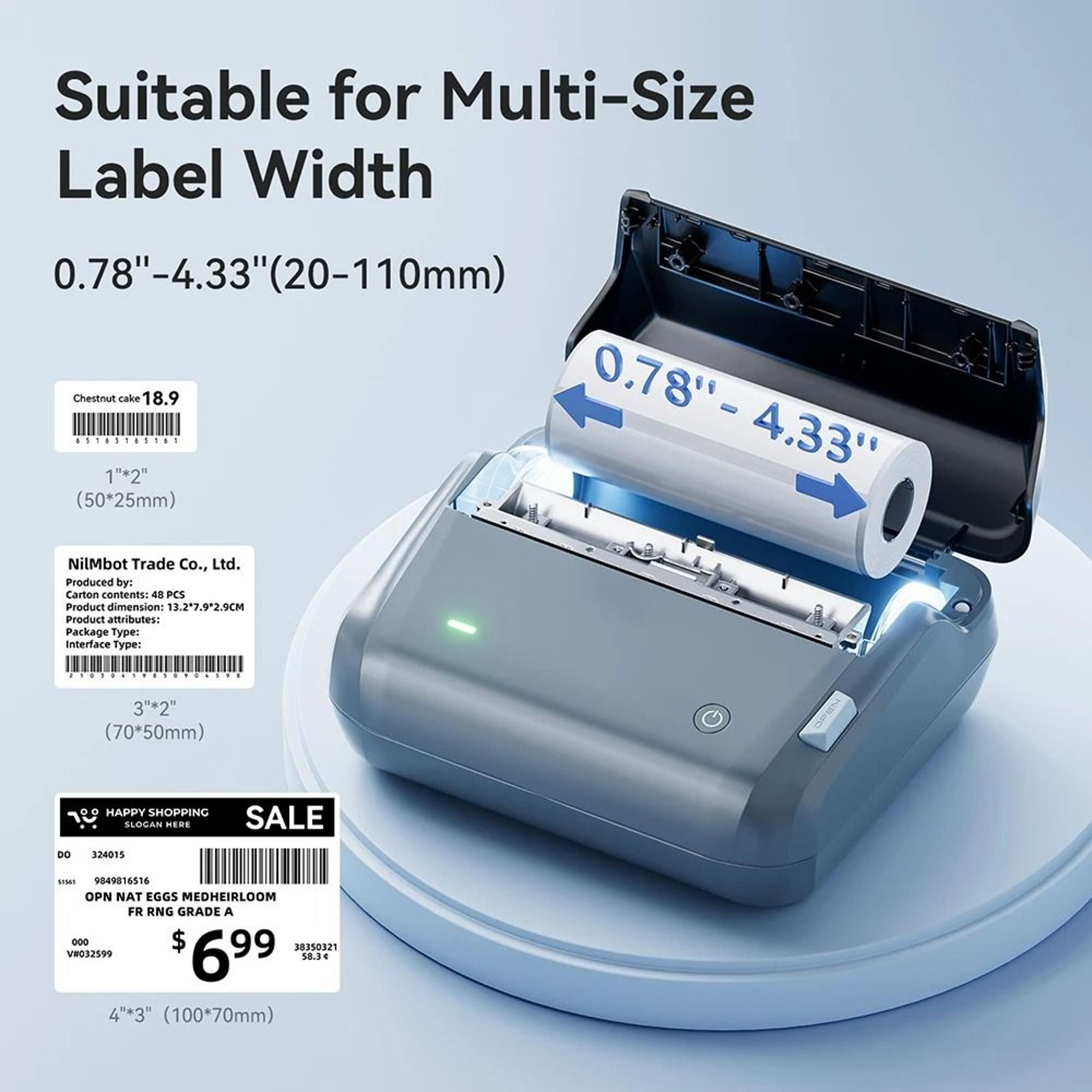 large size barcode price tag self-adhesive thermal label stickers