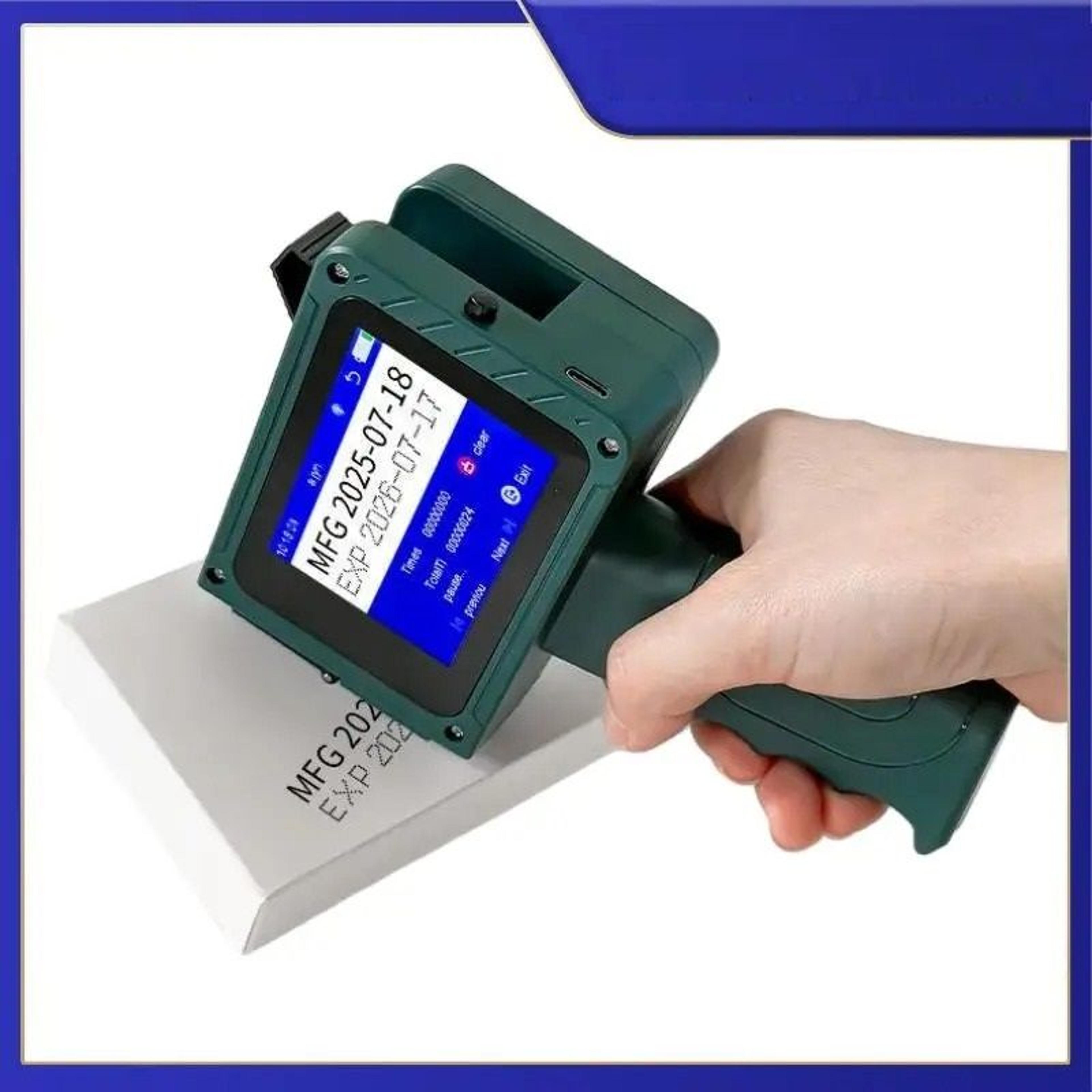 handheld thermal inkjet printer mini portable 0.5 in date barcode coder