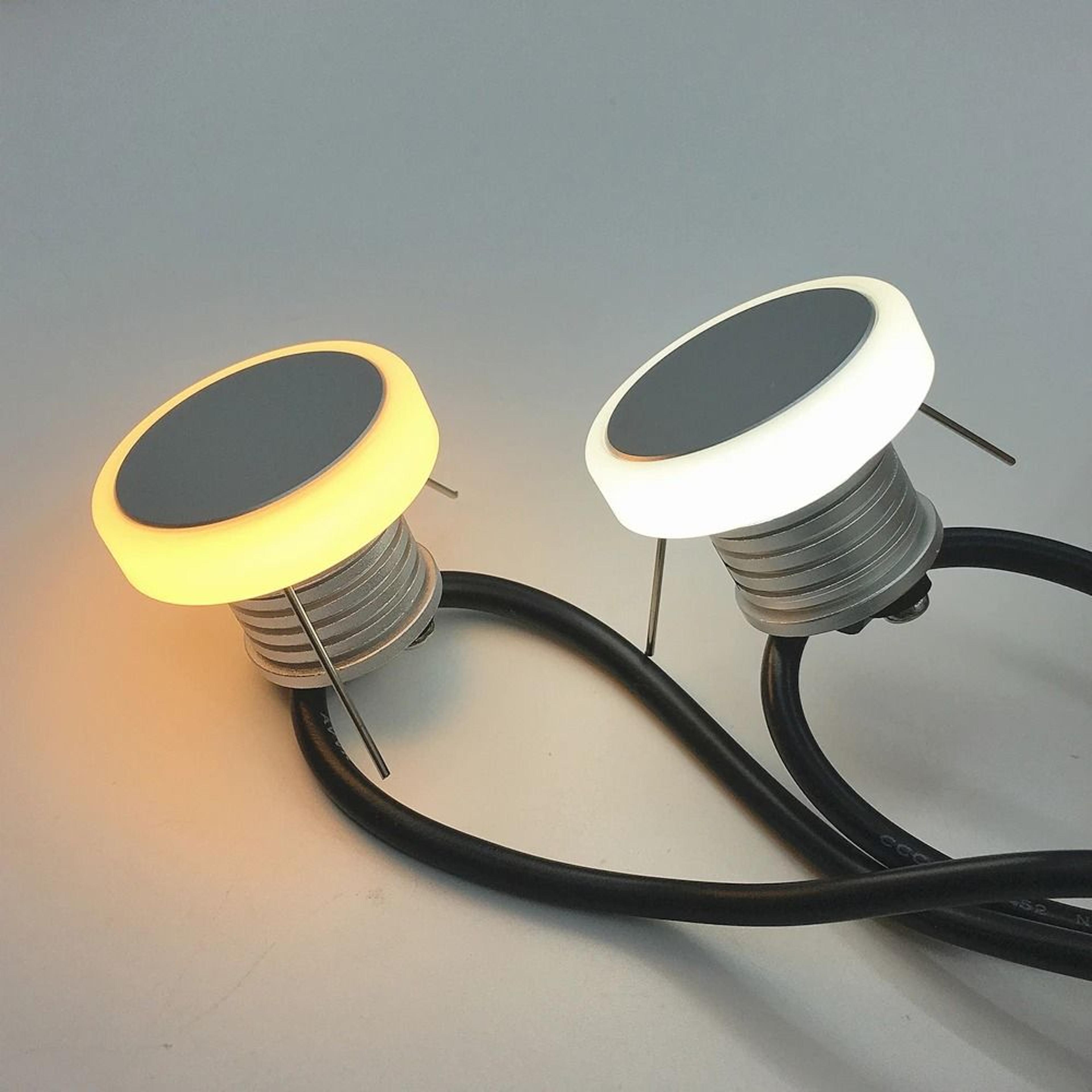 12v led deck light waterproof landscape step lighting 1w recessed ground lamp