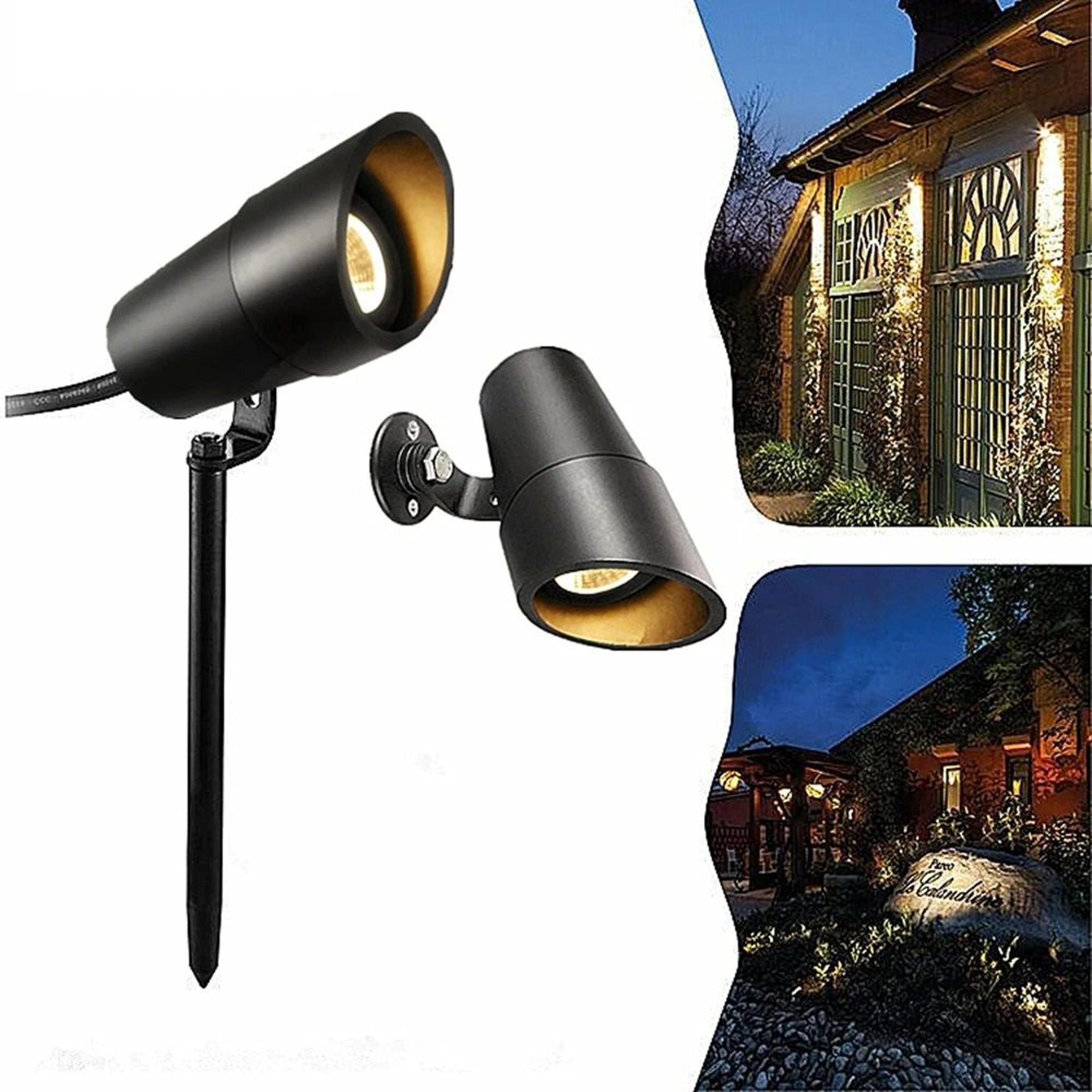 ip67 waterproof led cob garden light 3w outdoor spike lawn lamp 12v landscape spotlight