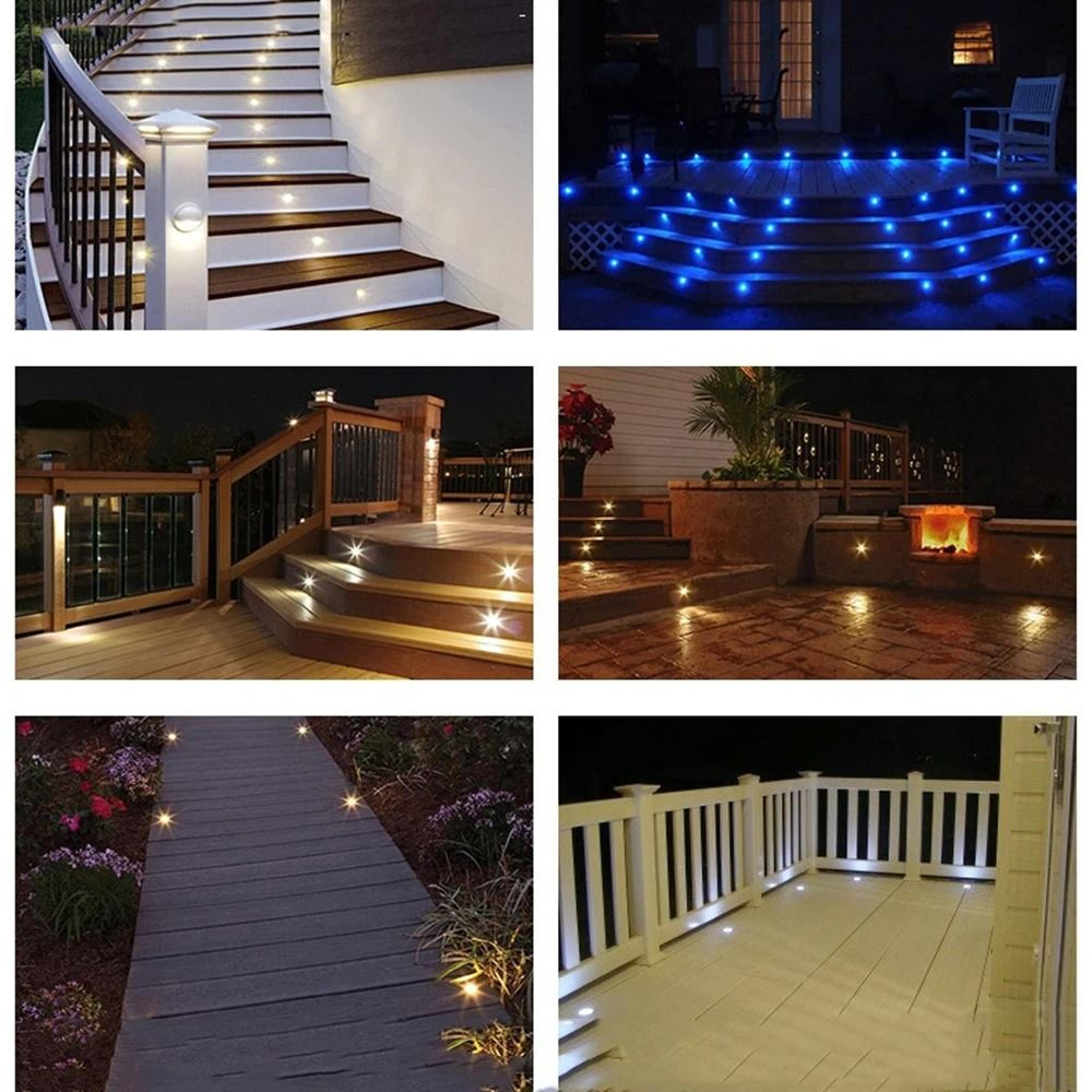 12v led deck light ip67 waterproof recessed garden stair underground lamp outdoor pathway spotlight