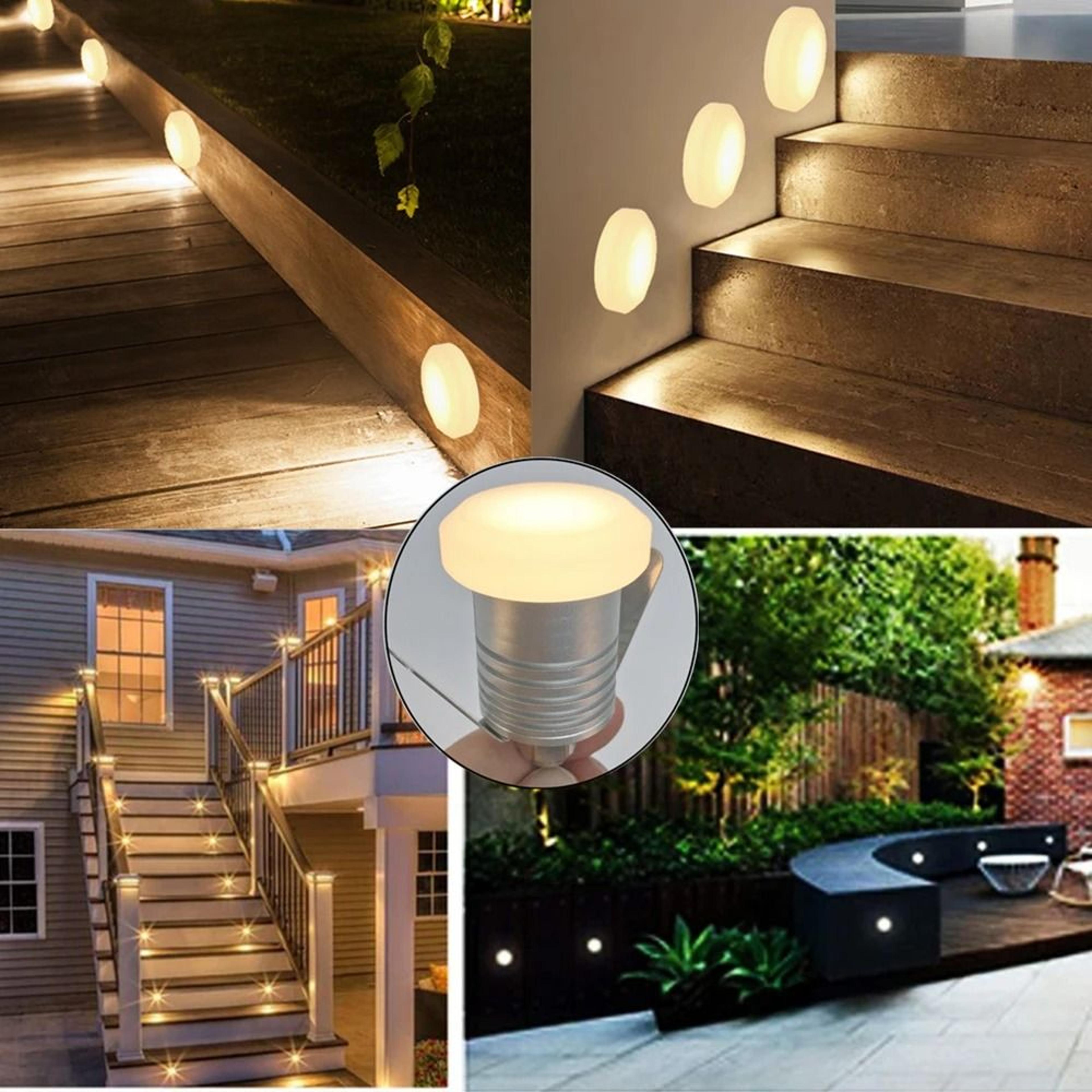 ip67 1w led underground light ground garden path stair floor lamp outdoor in ground landscape spot 12v to 24v