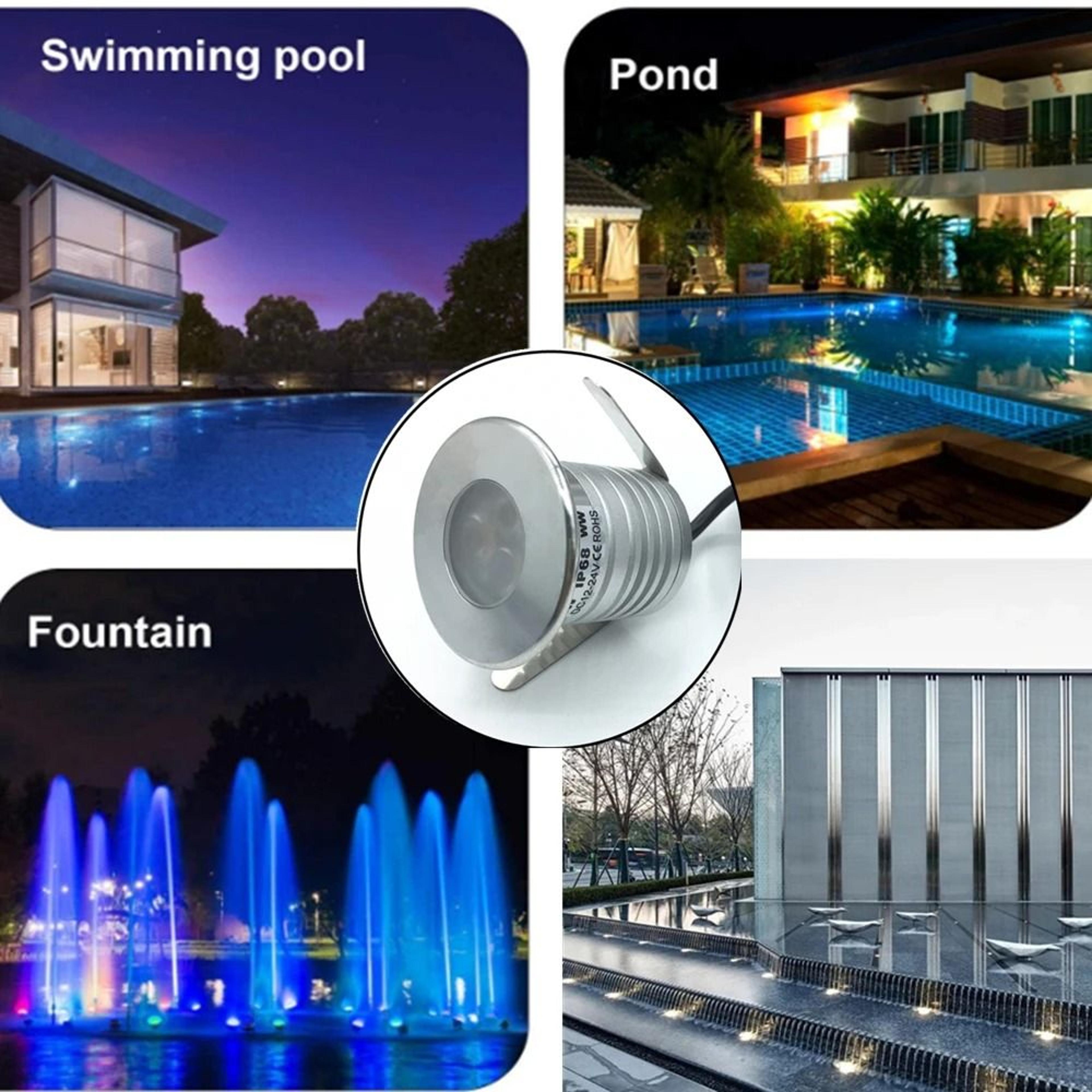 3w led underwater light ip68 waterproof lamp 12v underwater spot light for swimming pool pond