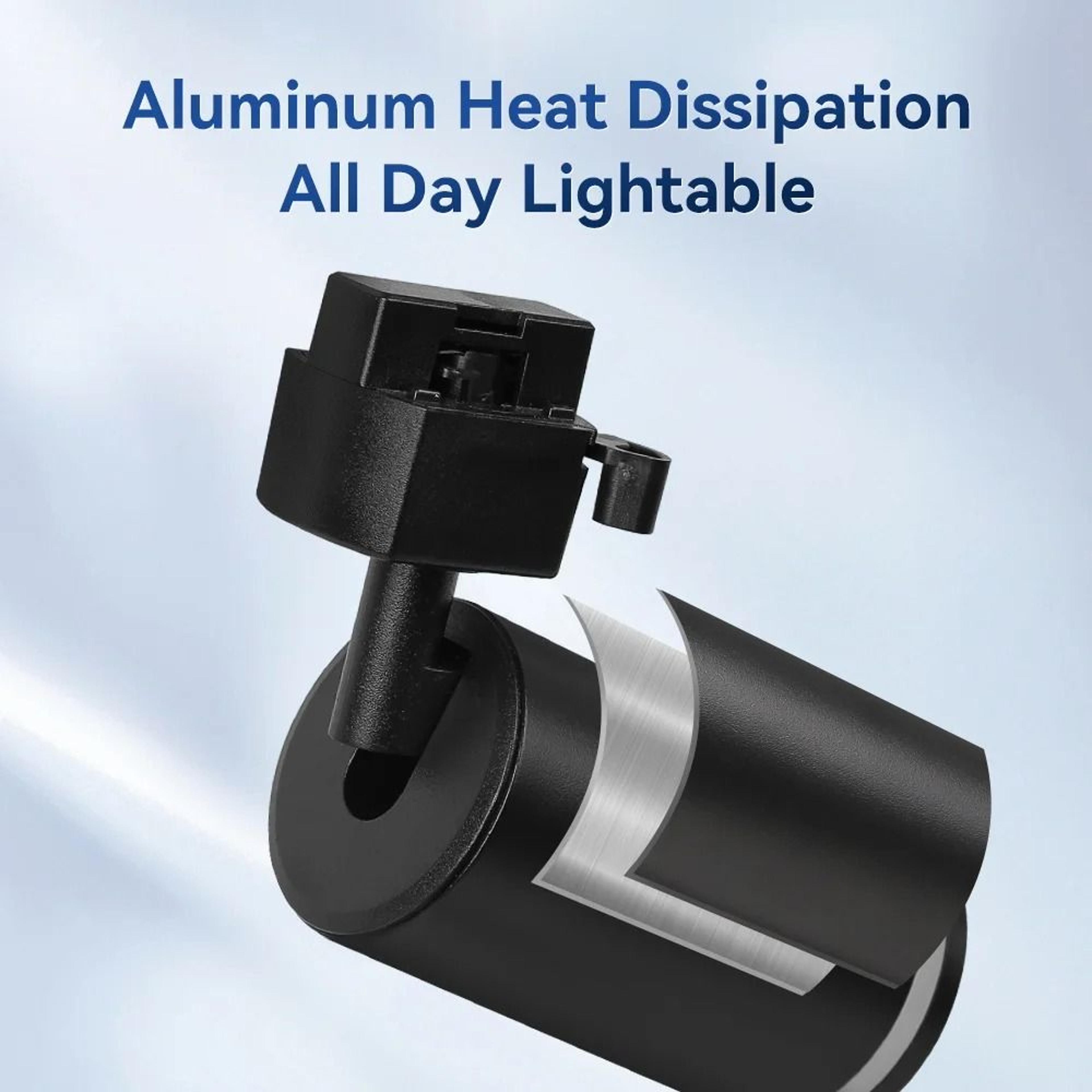 led track light 110-220v 3 colors ceiling track lamp rail lights set rails spotlight clothing shop