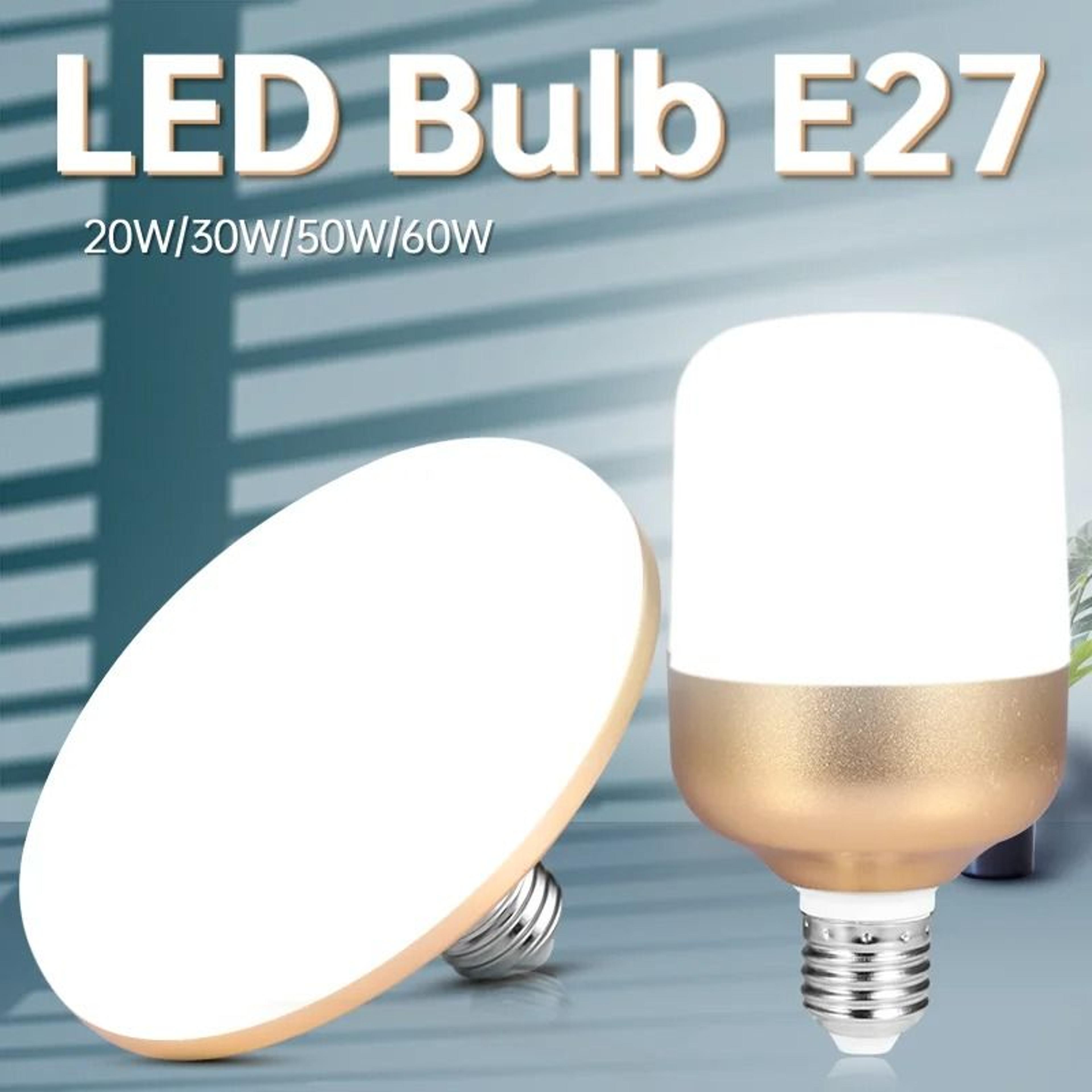 energy saving e27 led light bulb lamp 220v ufo lights cold white indoor garage living room
