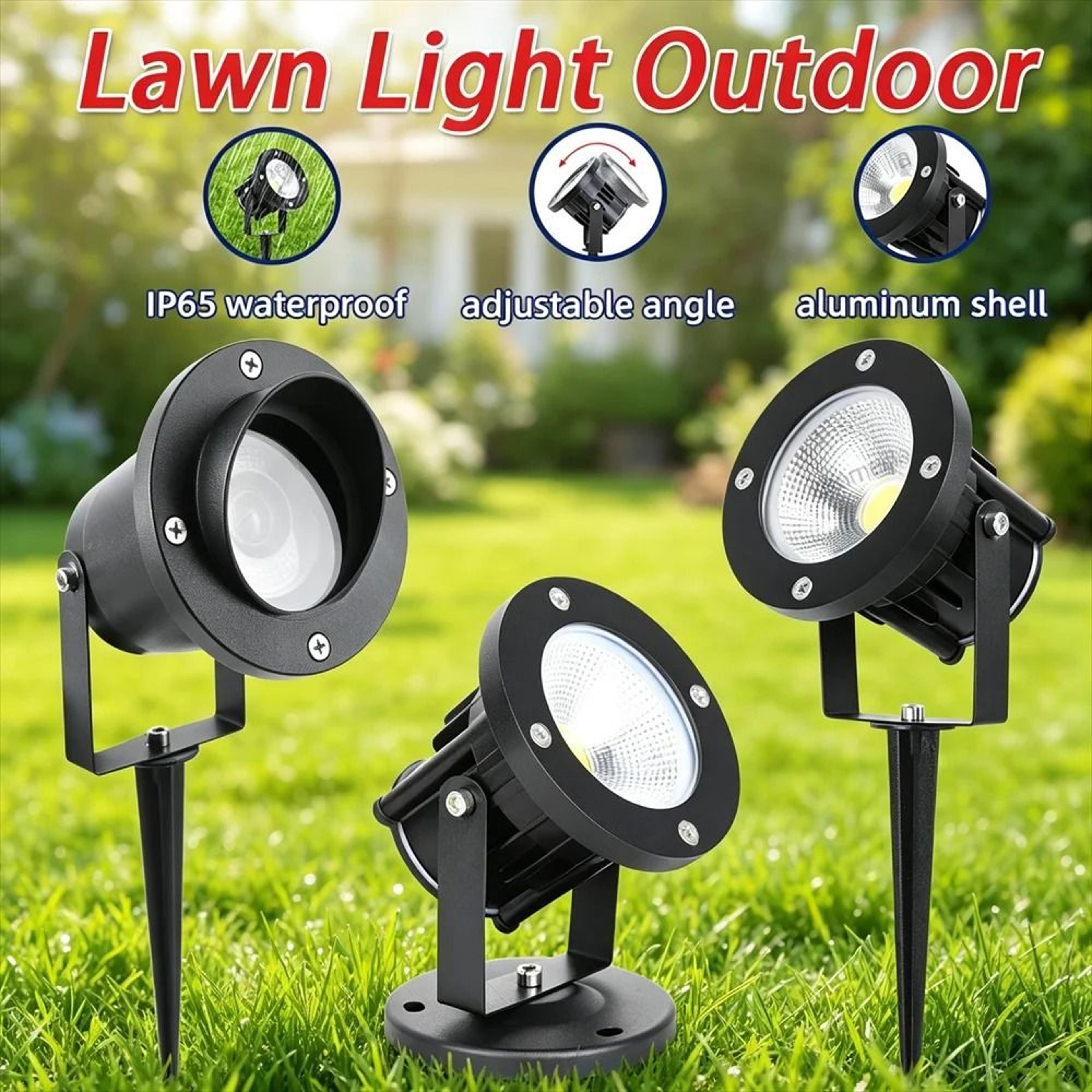 garden lawn light outdoor waterproof spotlight landscape yard lighting