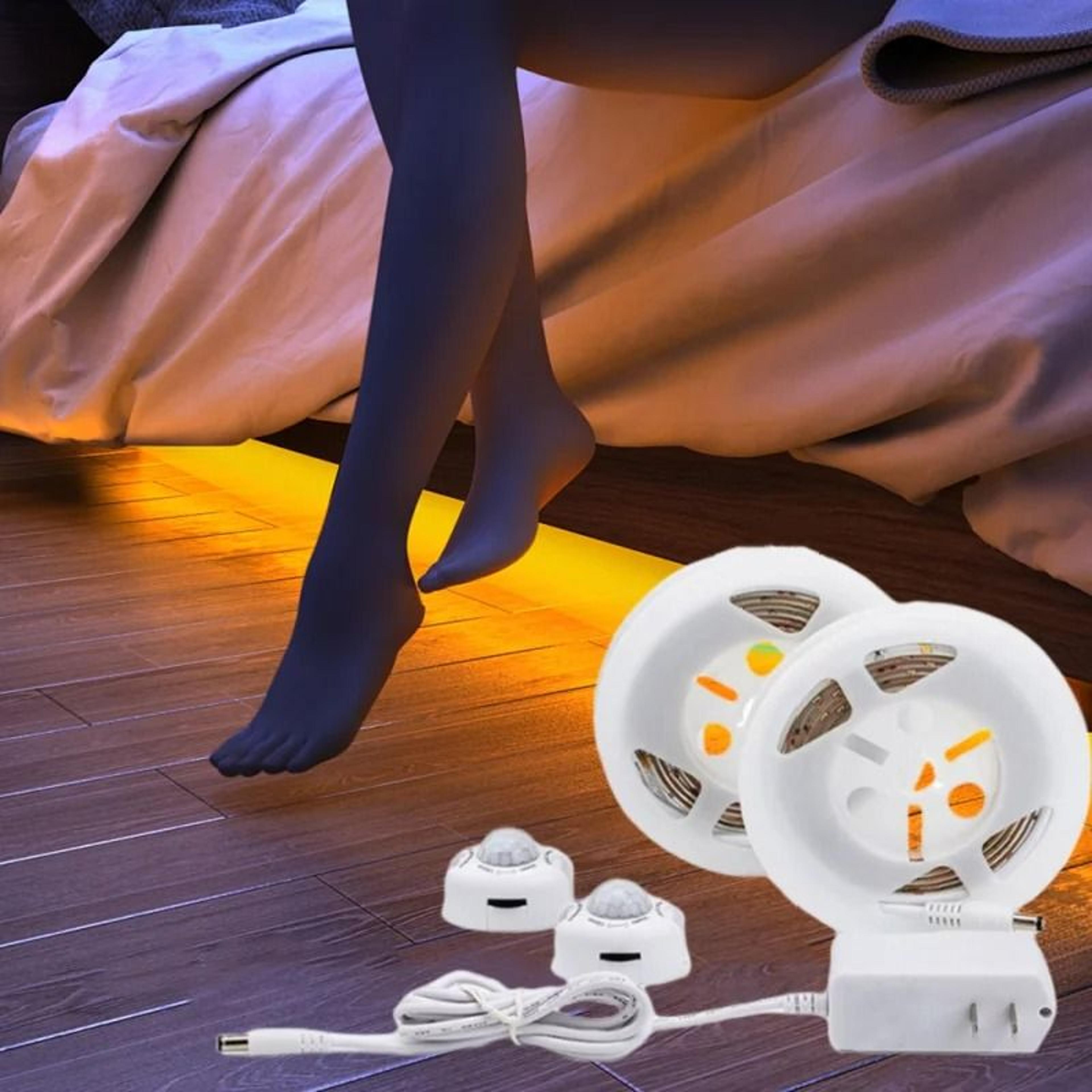 pir motion sensor led strip light flexible tape waterproof dc 12v stair wardrobe cabinet lighting 3.3ft to 16.4ft