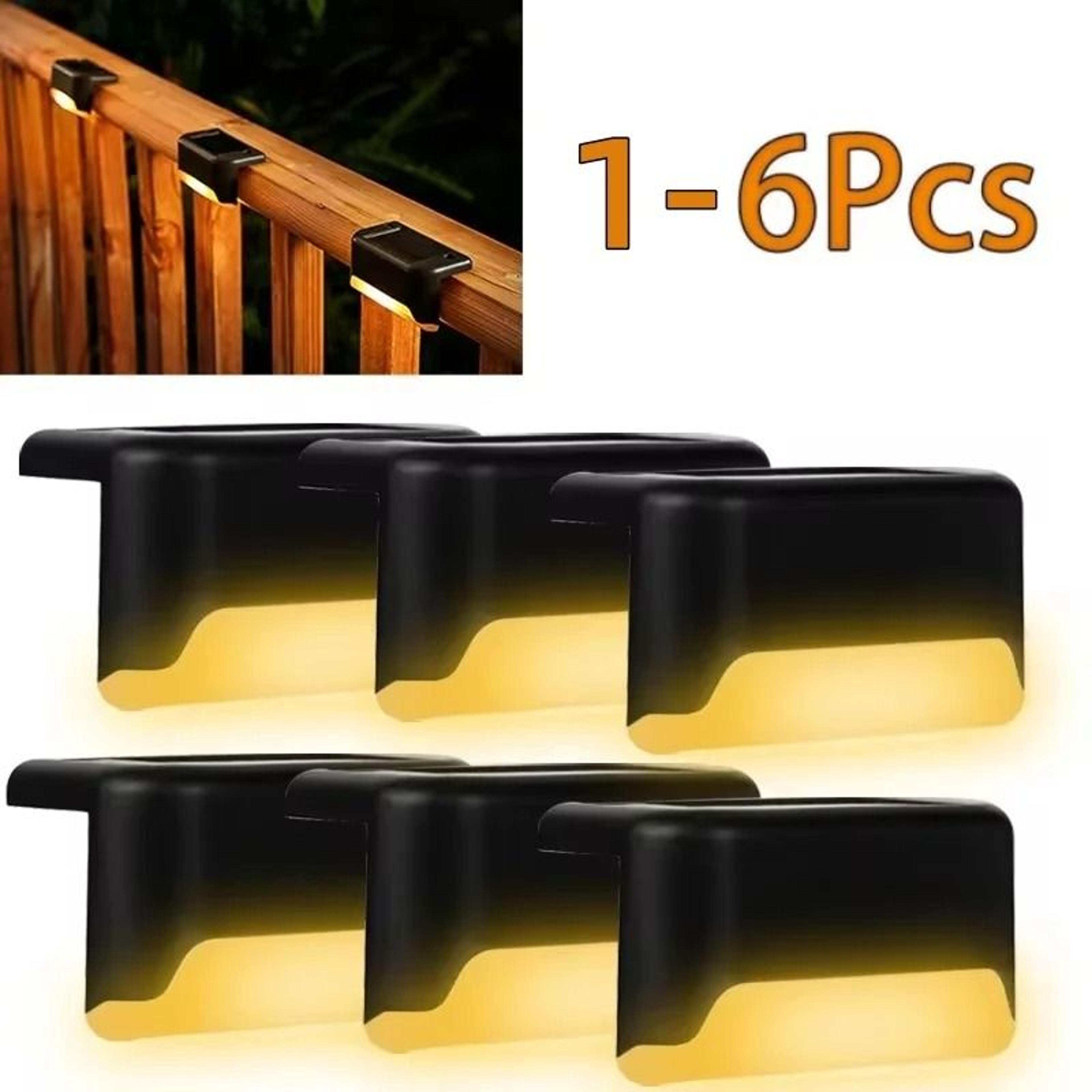 solar deck lights outdoor waterproof led step lights for stairs railing fence yard patio pathway