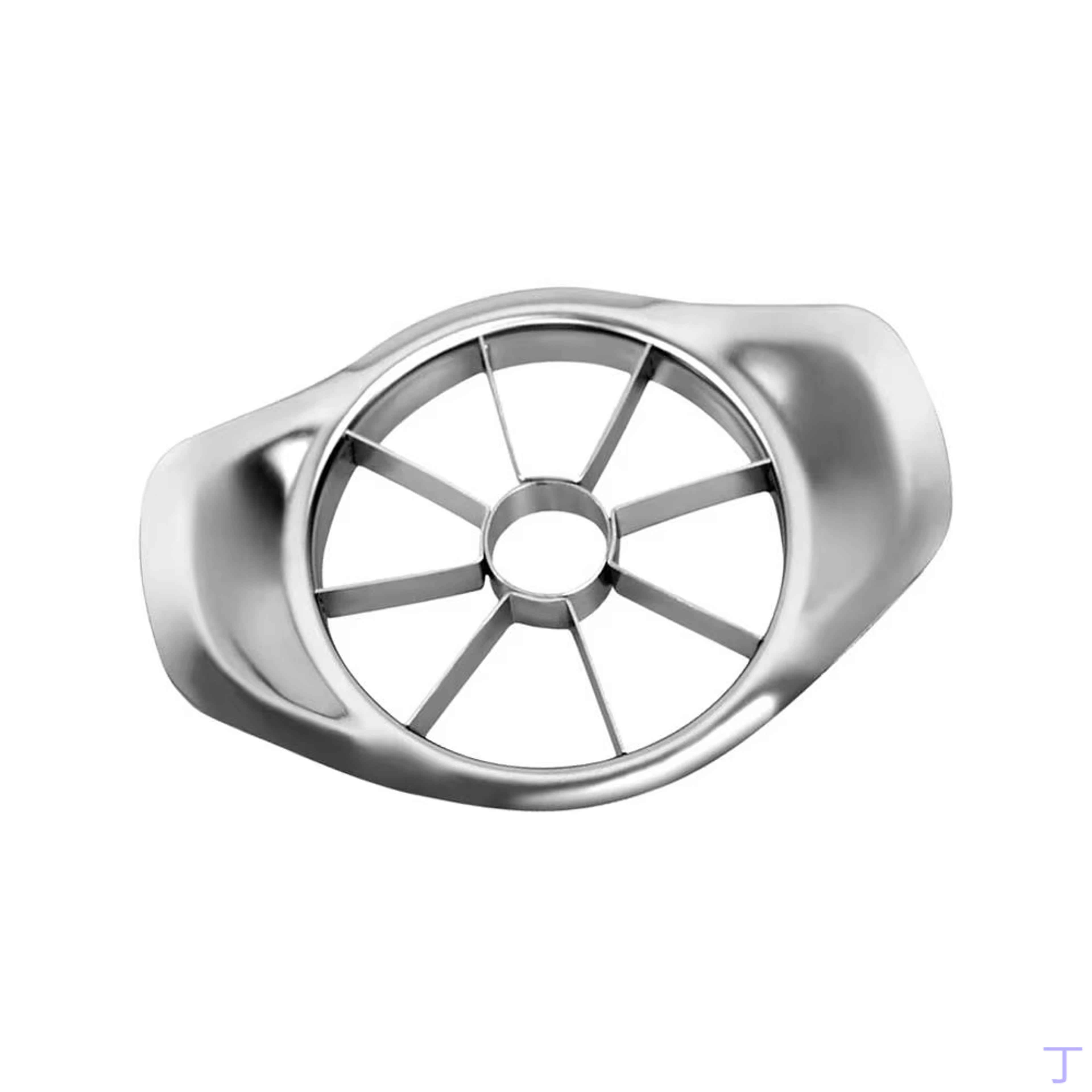 stainless steel apple slicer and corer with comfort grip fruit cutter