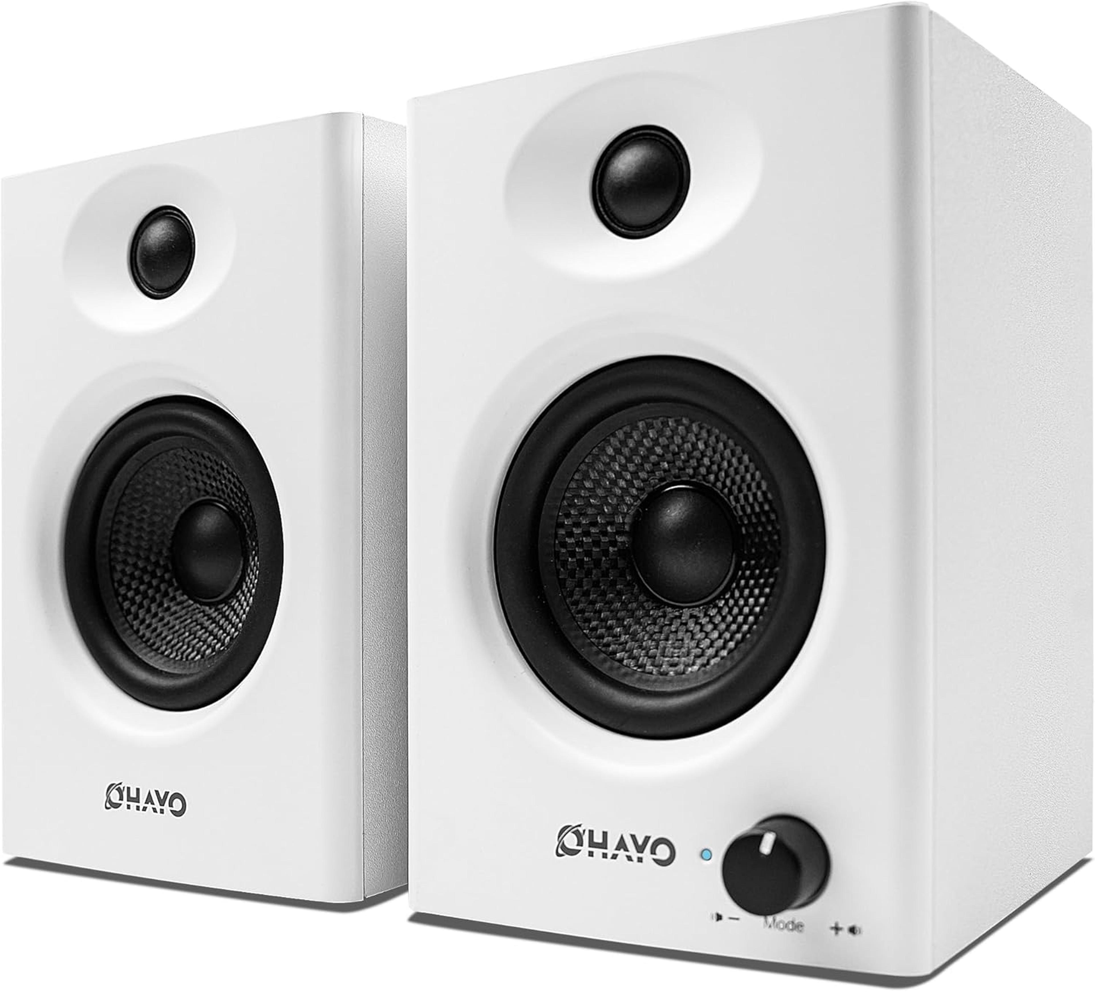 bluetooth computer speakers stereo desktop pc speakers with aux rca input