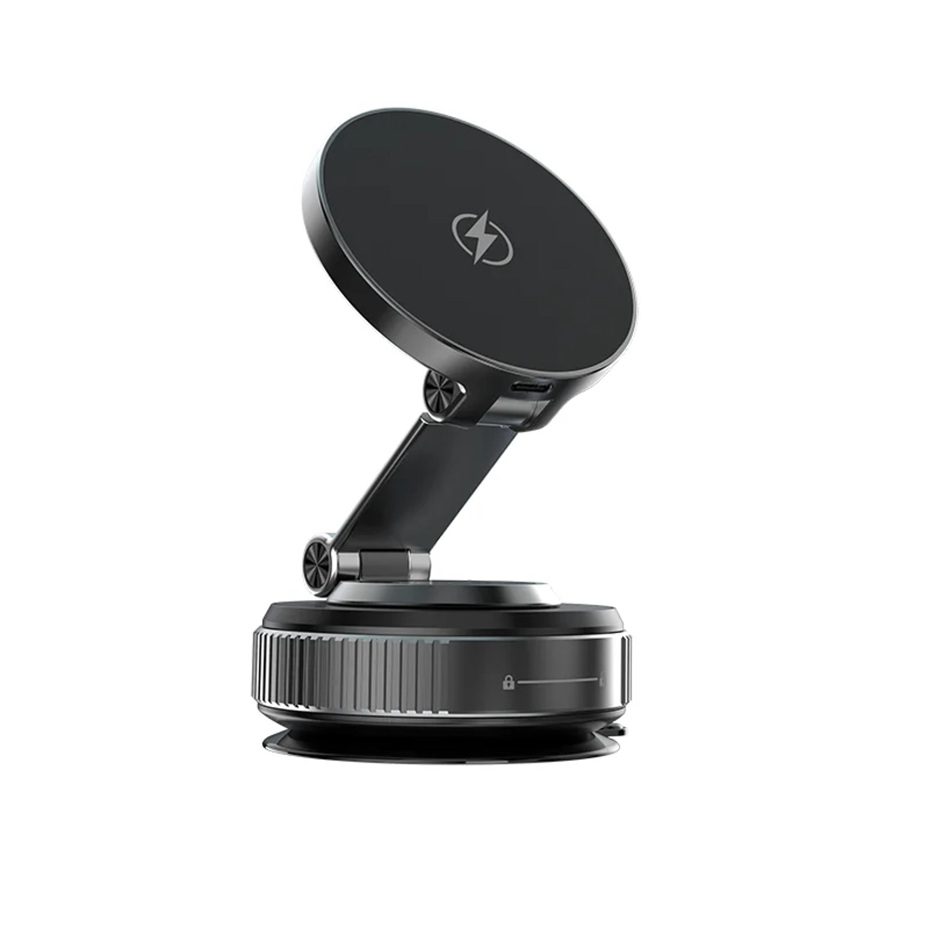 magsafe car charger magnetic wireless charging mount with rotation suction holder